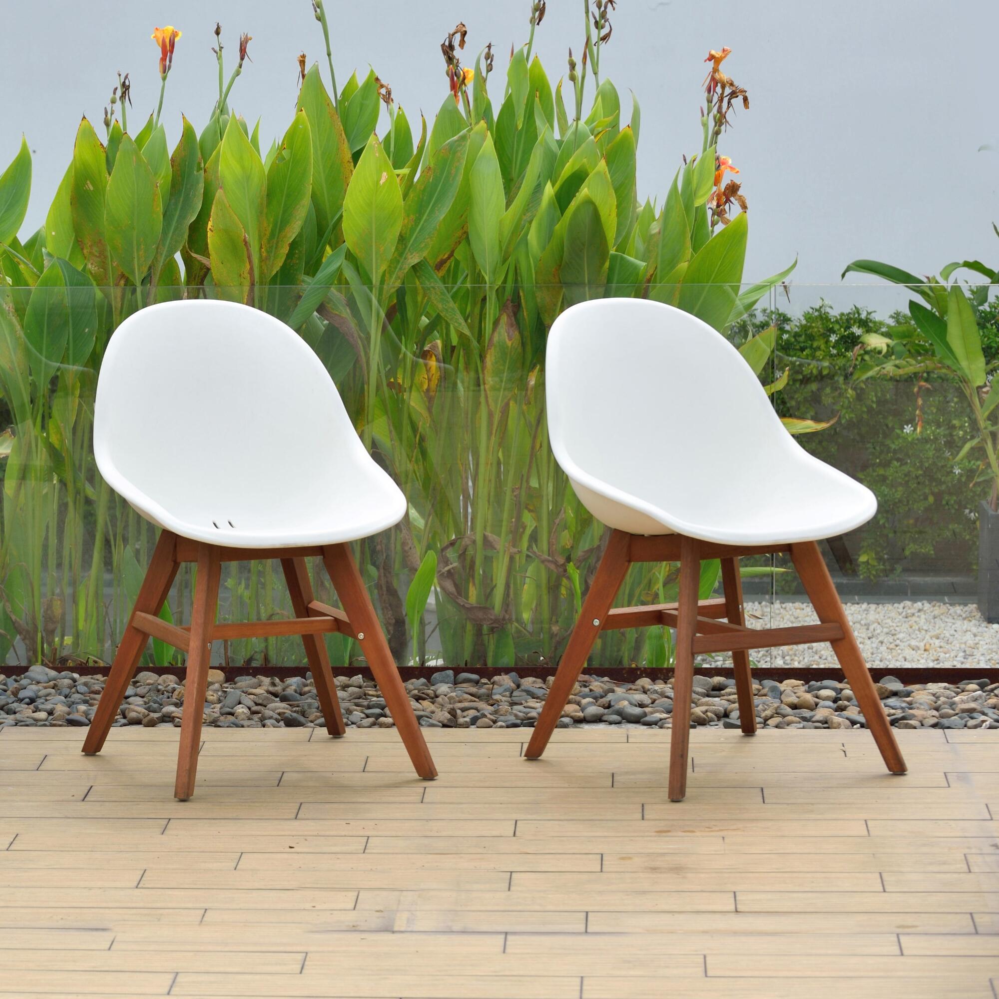 Jarle Molded Resin Outdoor Chair Set Of 2