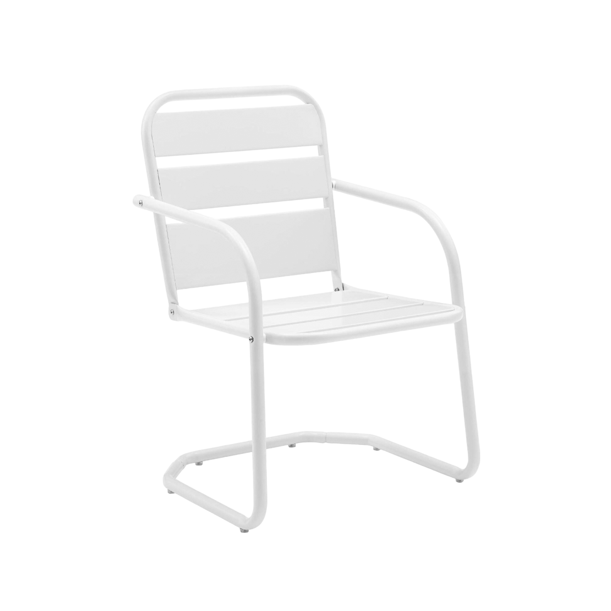 Modern Metal Ensley Outdoor Armchairs Set Of 2