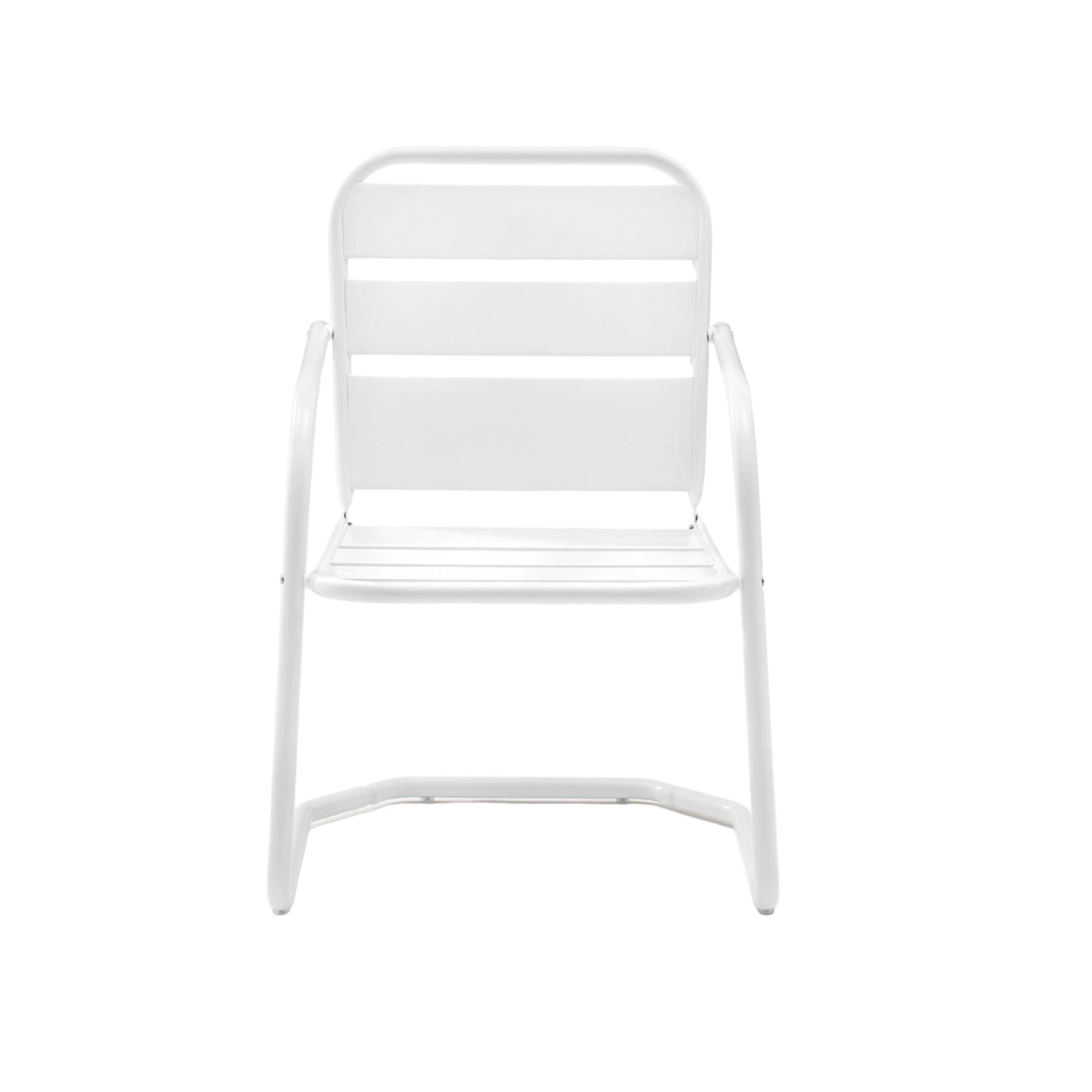 Modern Metal Ensley Outdoor Armchairs Set Of 2