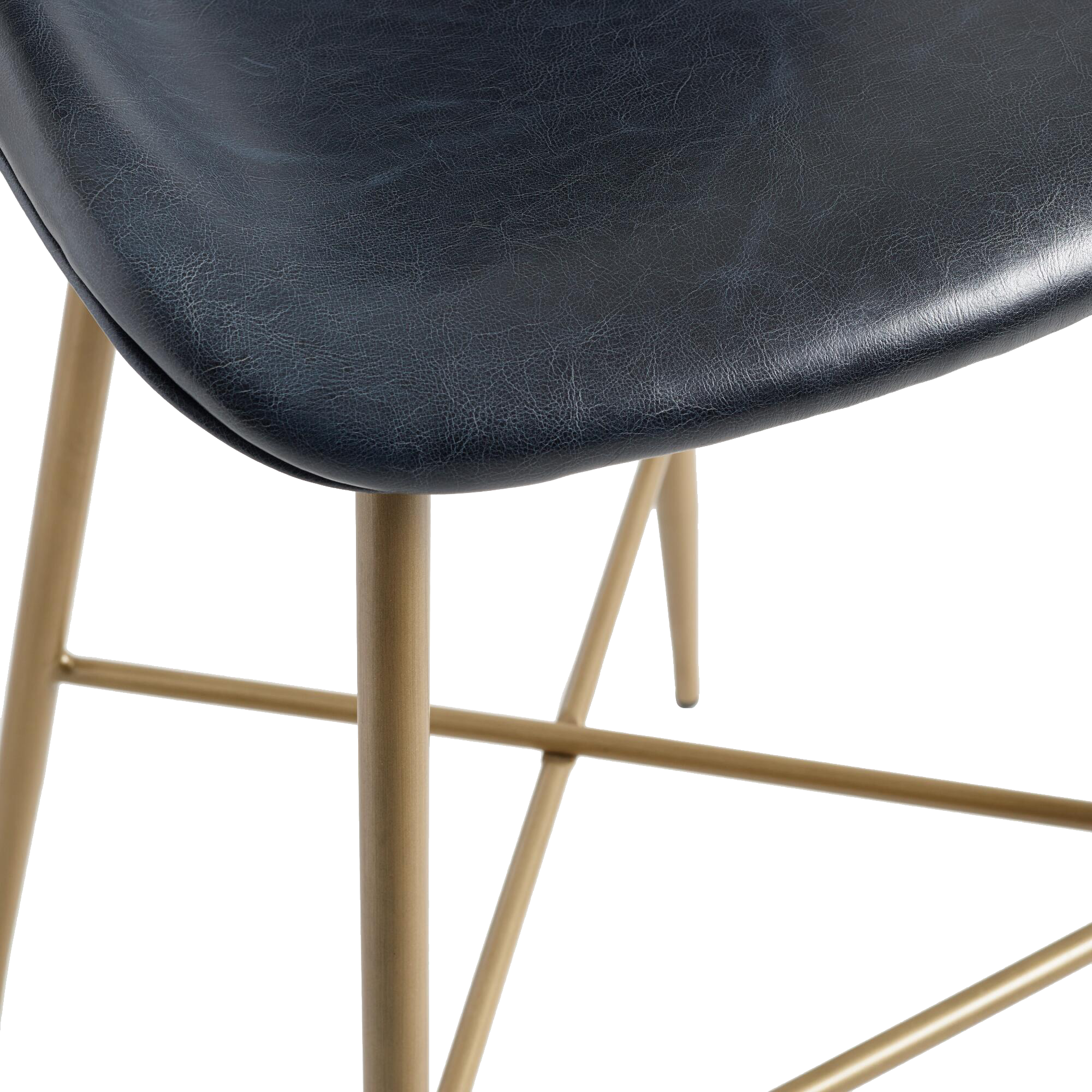 Tyler Bi Cast Leather Molded Barstool