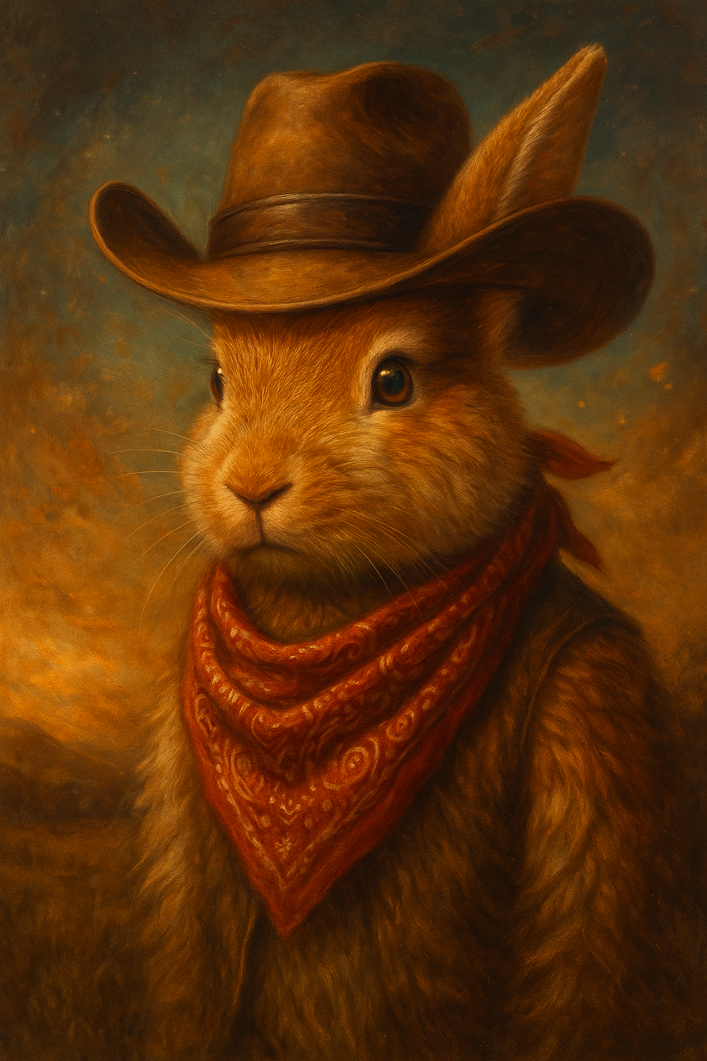 Cowboy Hat & Bandana Style
