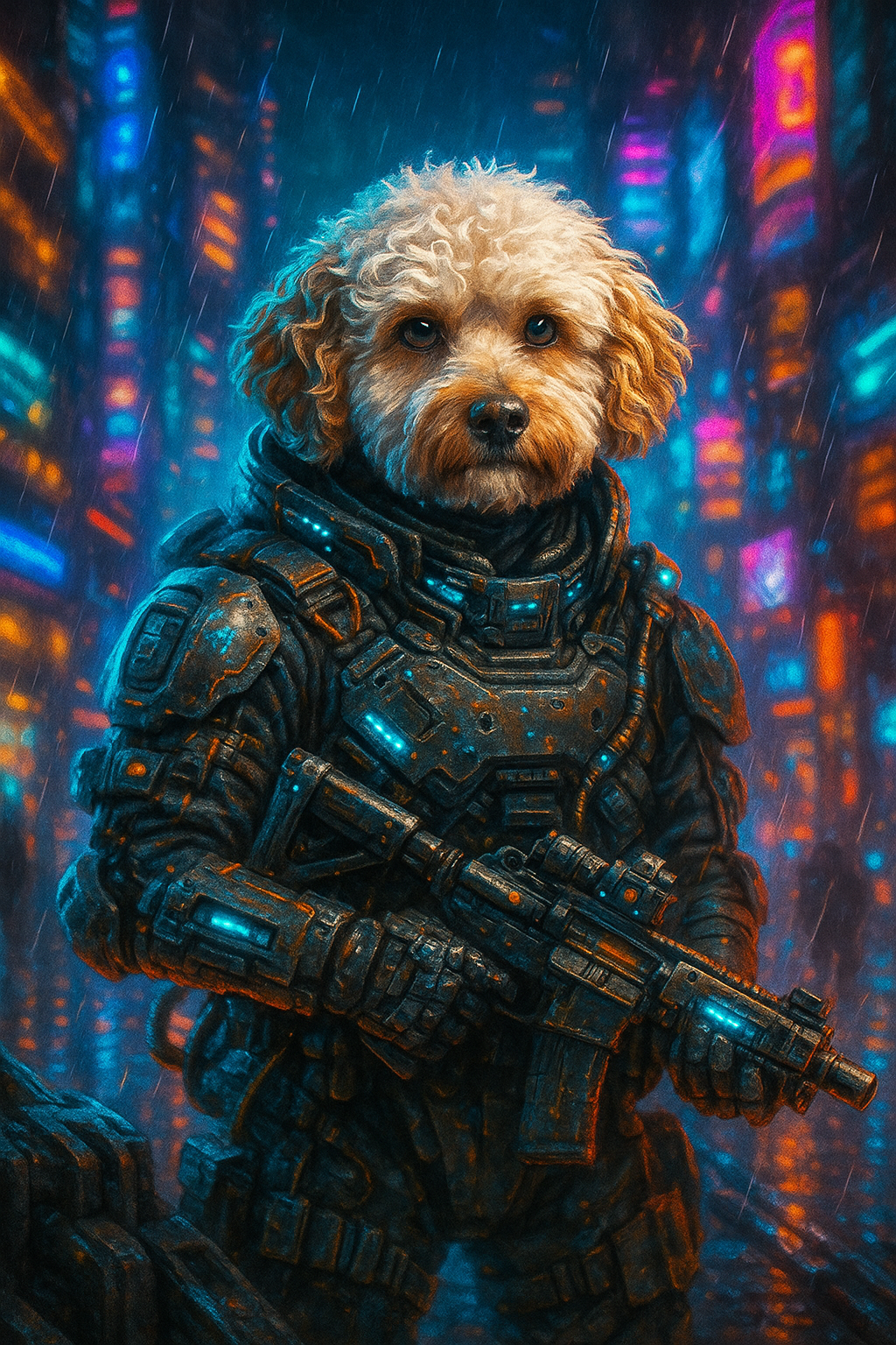 Cyberpunk Soldier Style