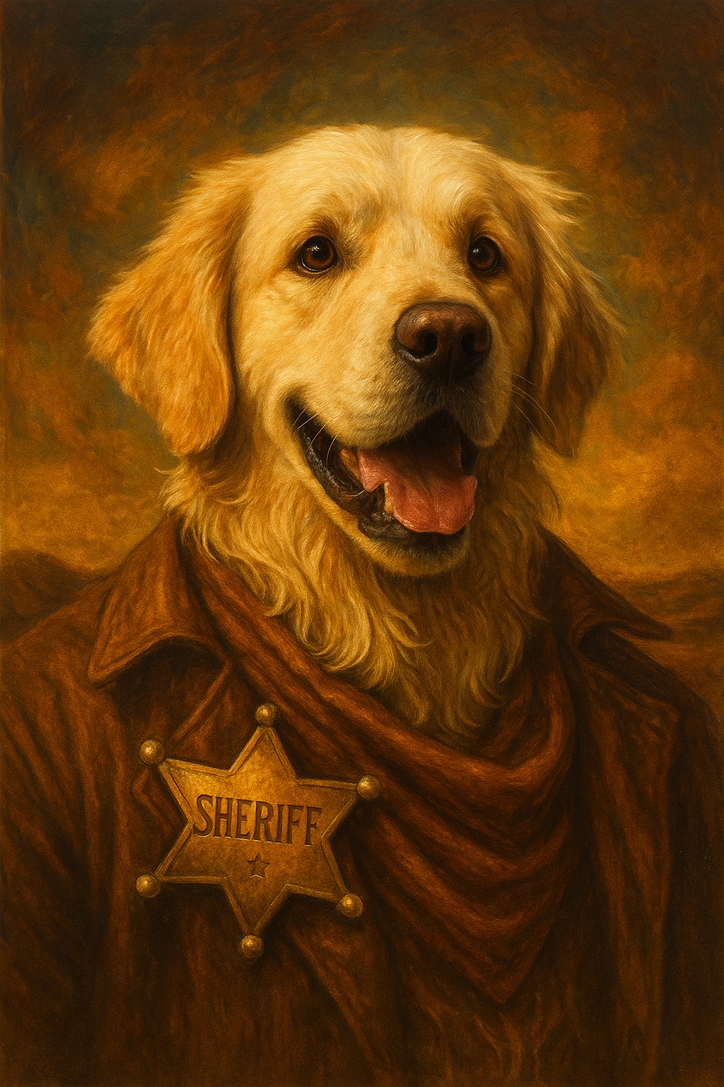 Wild West Sheriff Badge Style