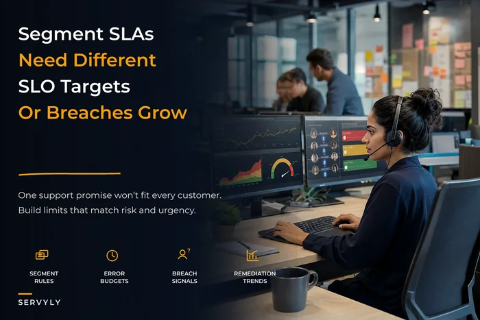 Design Support SLAs & SLOs by Customer Segment: Error Budgets, Automated Breach Signals and Remediation Runbooks