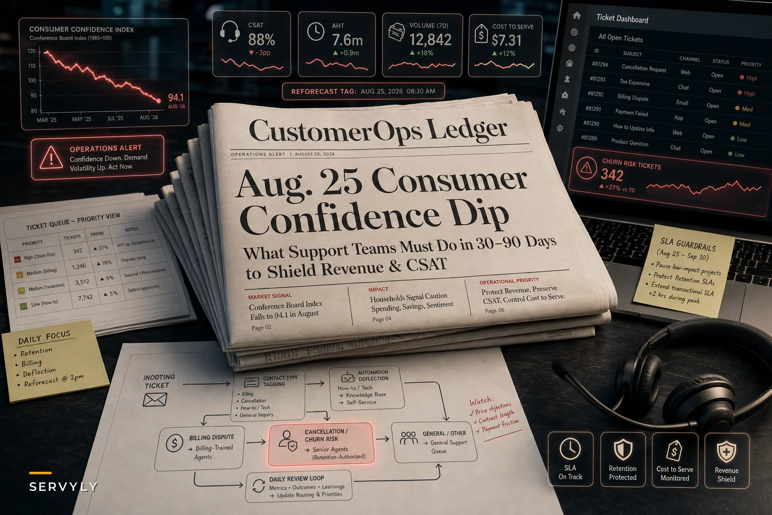 How the August 2026 Drop in Consumer Confidence Should Change Your Help‑Desk Playbook
