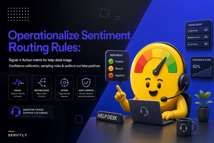 Operationalize Sentiment Signals into Routing Rules with Confidence Controls