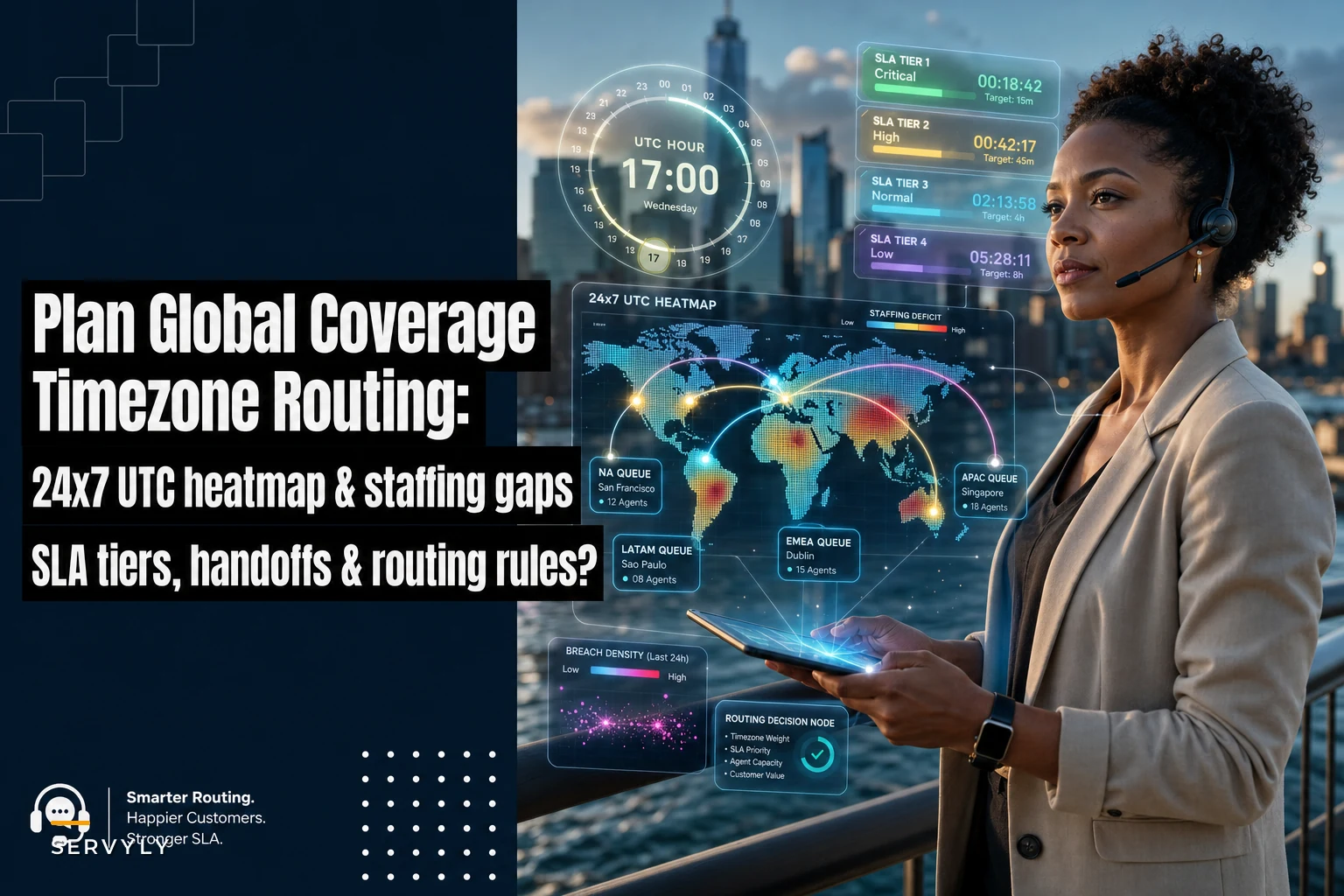 Plan Global Support Coverage with Timezone Routing and SLA Tiers