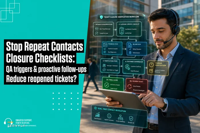 Stop Repeat Contacts: Closure Checklists and QA Triggers That Reduce Reopens