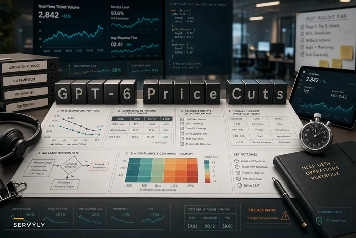 What OpenAI’s Cheaper GPT‑6 Tiers Mean for Help‑Desk Ops: Recalculate Cost‑to‑Serve, Scale Safely, and Protect SLAs