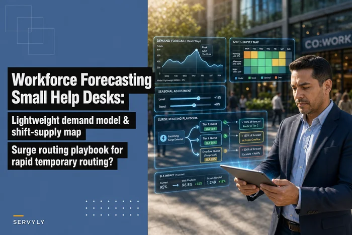 Workforce Forecasting for Small Help Desks: A Lightweight Demand Model, Shift‑Supply Map and Surge Routing Playbook