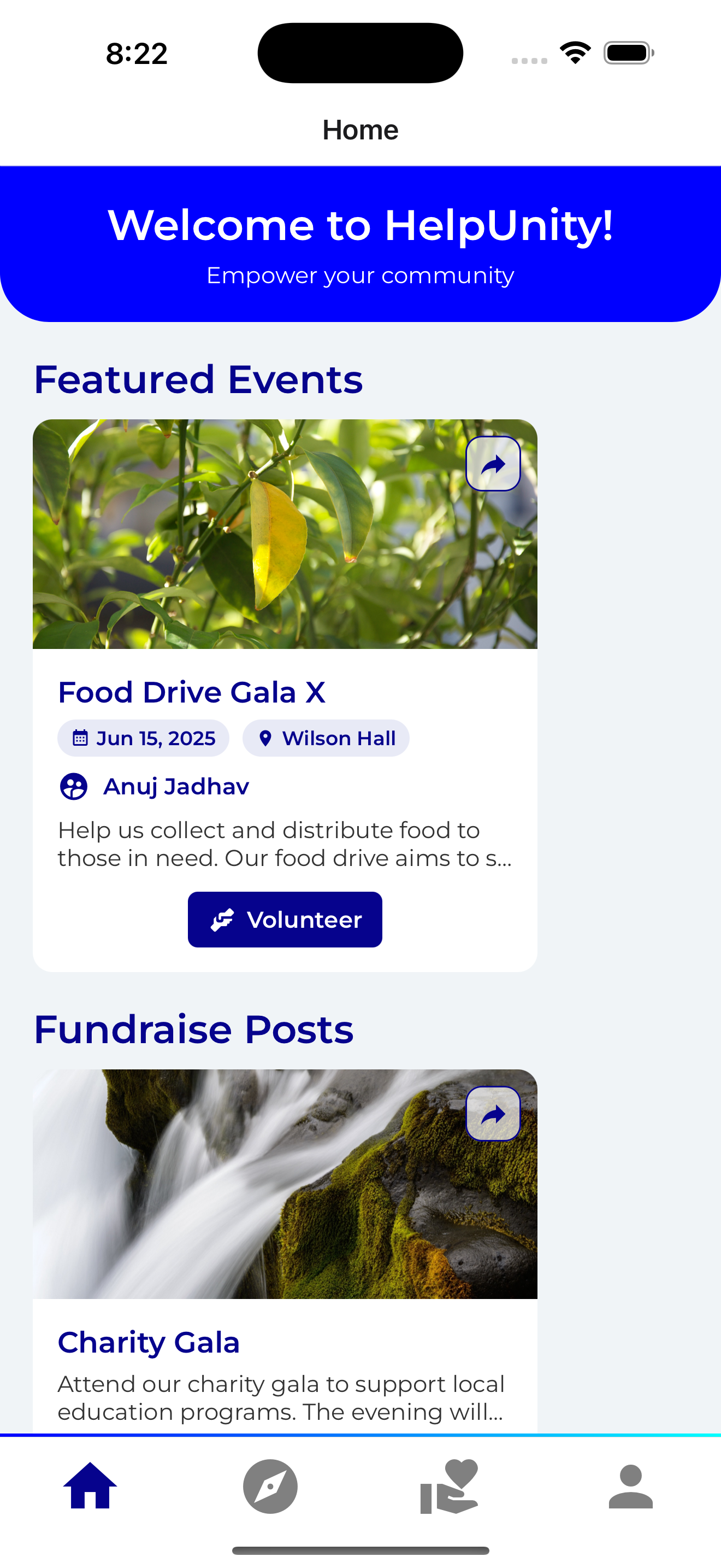 HelpUnity app preview