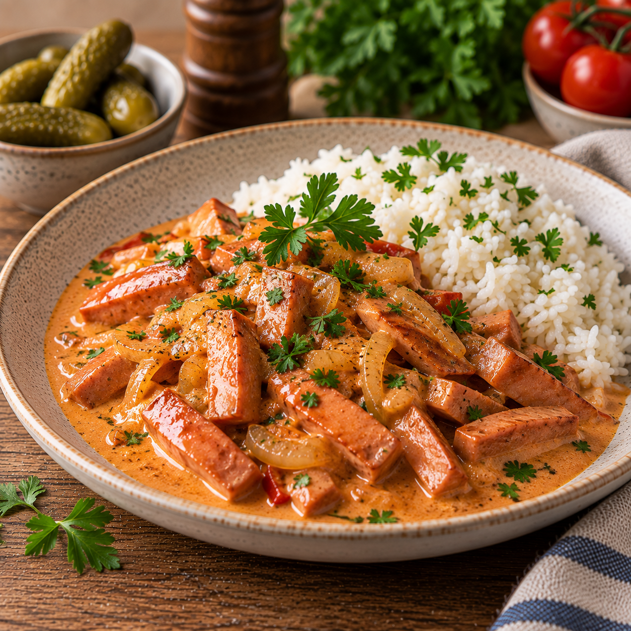 Korv Stroganoff