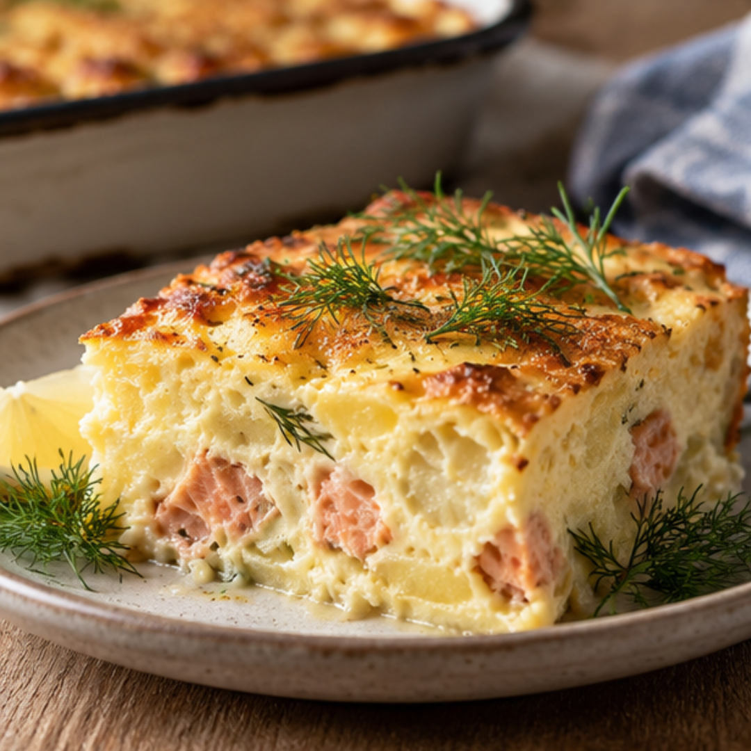 Laxpudding med dill