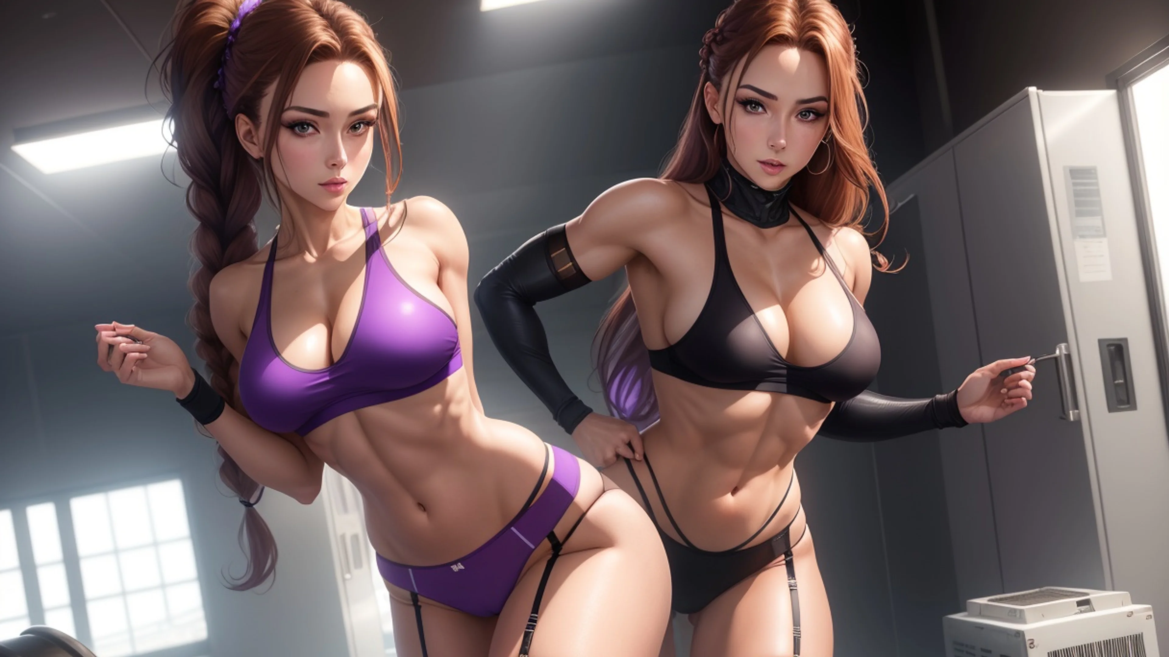 Glowing Kunoichi Sprint — 36-piece Jigsaw Challenge Wallpaper desktop preview