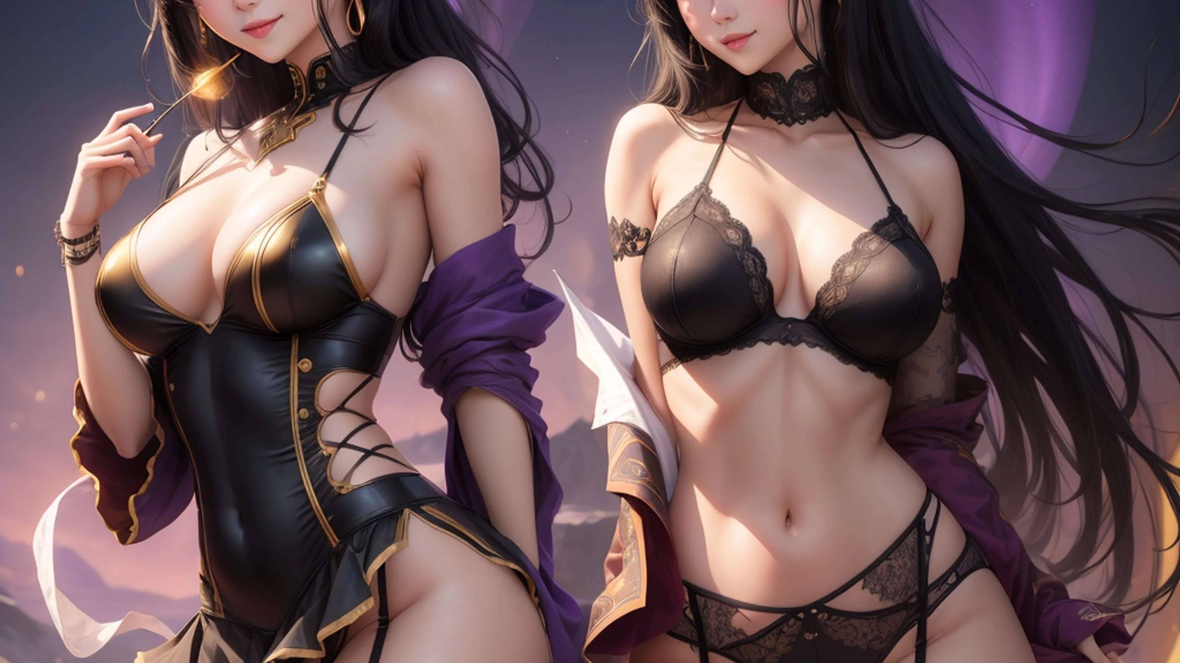 Demon Girl Puzzle Seduction Wallpaper desktop preview