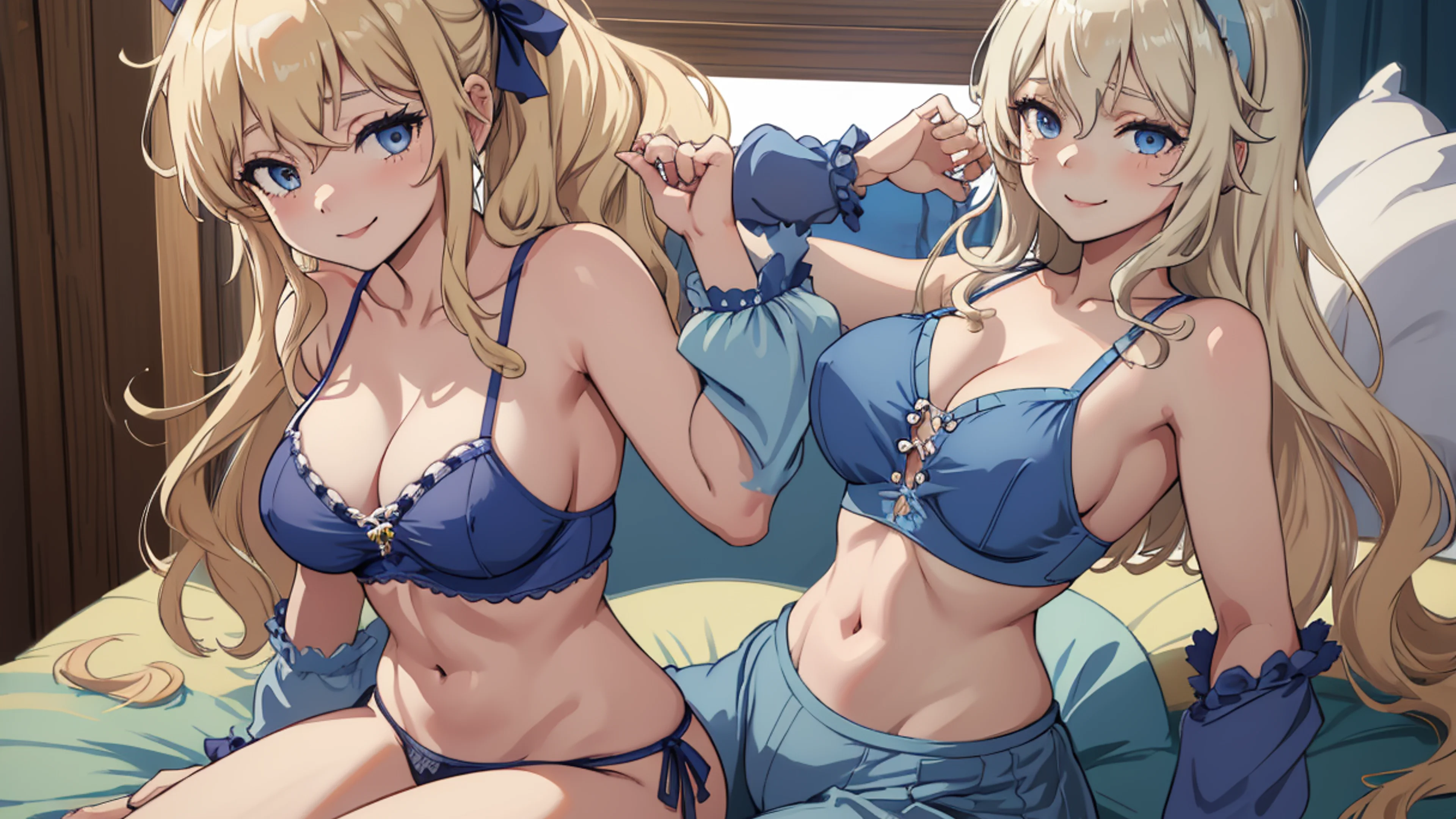 Neon Night Beauty — Anime Jigsaw Wallpaper desktop preview