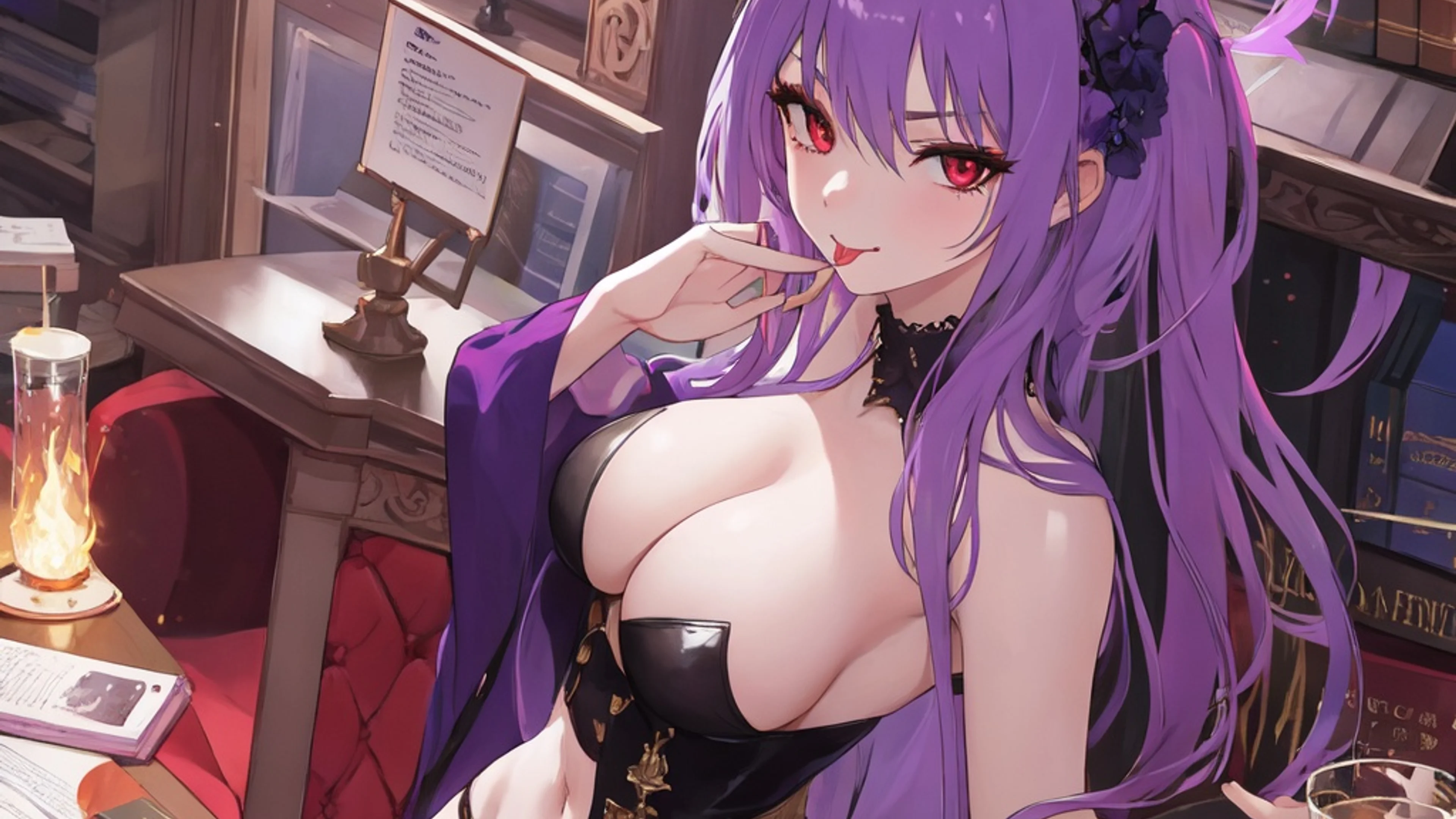 Vampire Vixens Seductive Memory Match Wallpaper desktop preview
