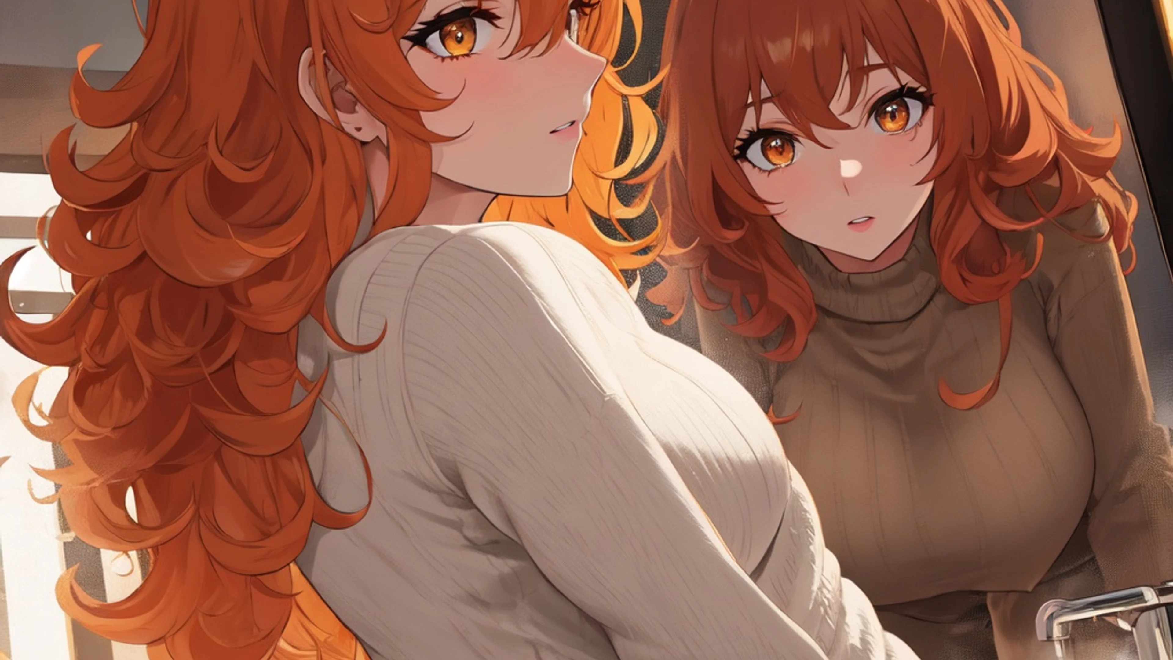 Steamy Hostess Club Girl Memory Match Wallpaper desktop preview