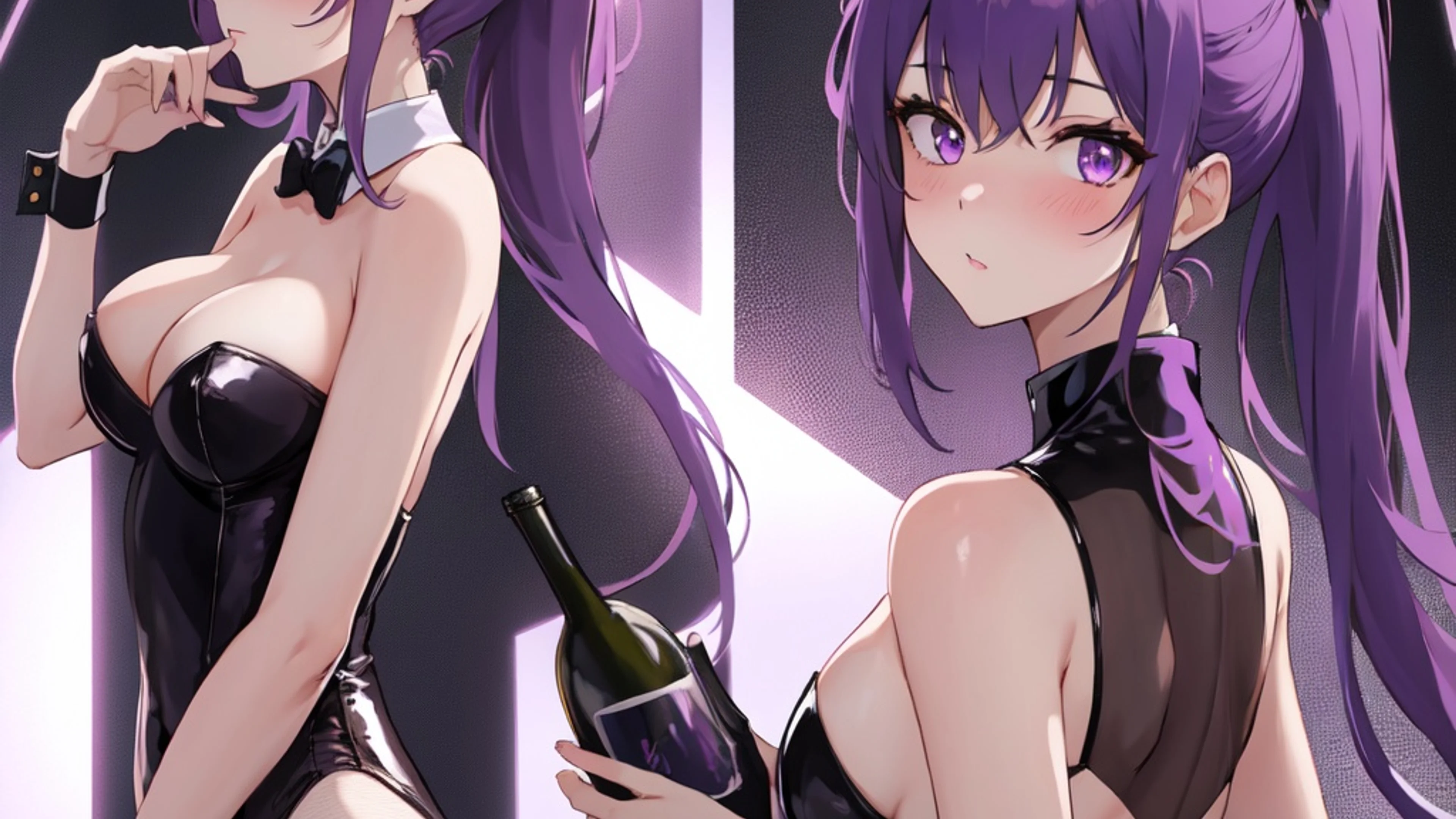 Sensual Bunny Dealer — 9-piece Sliding Tile Tease — Sliding Wallpaper desktop preview