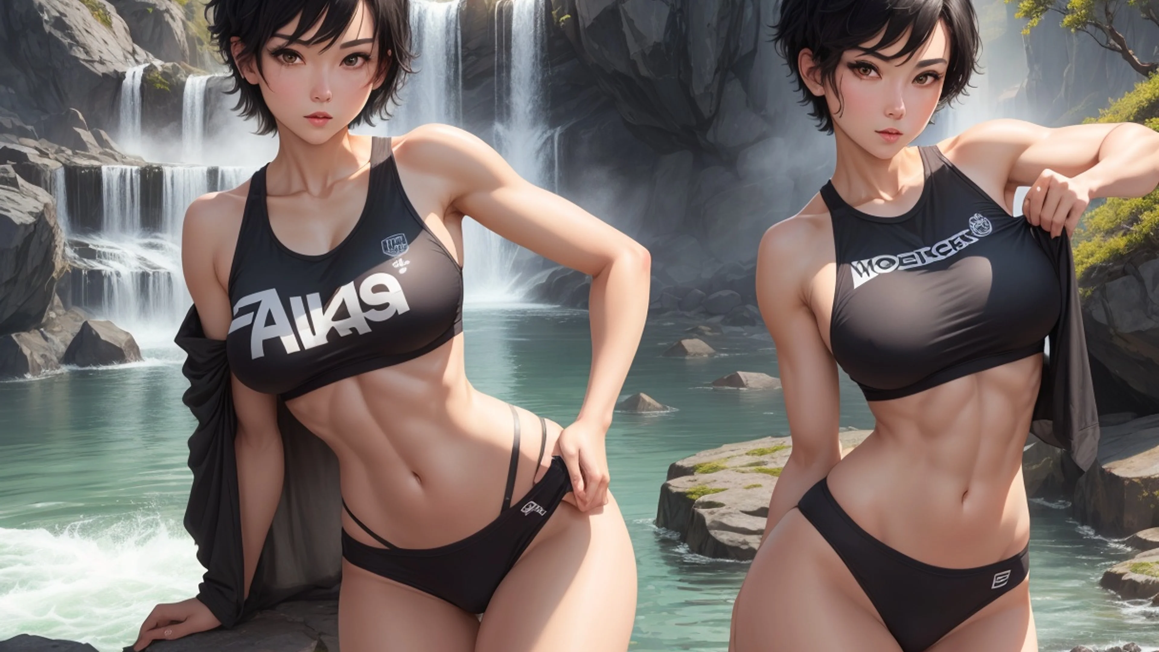 Sensual Archer Puzzle Wallpaper desktop preview