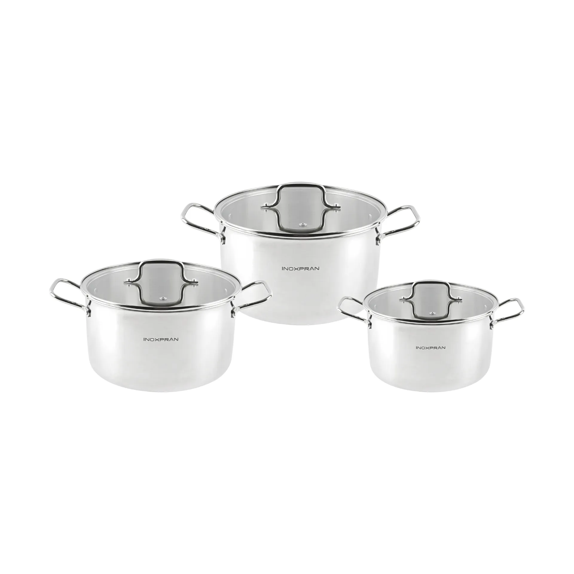 Bộ nồi inox đúc nguyên khối INOXPRAN INP2002