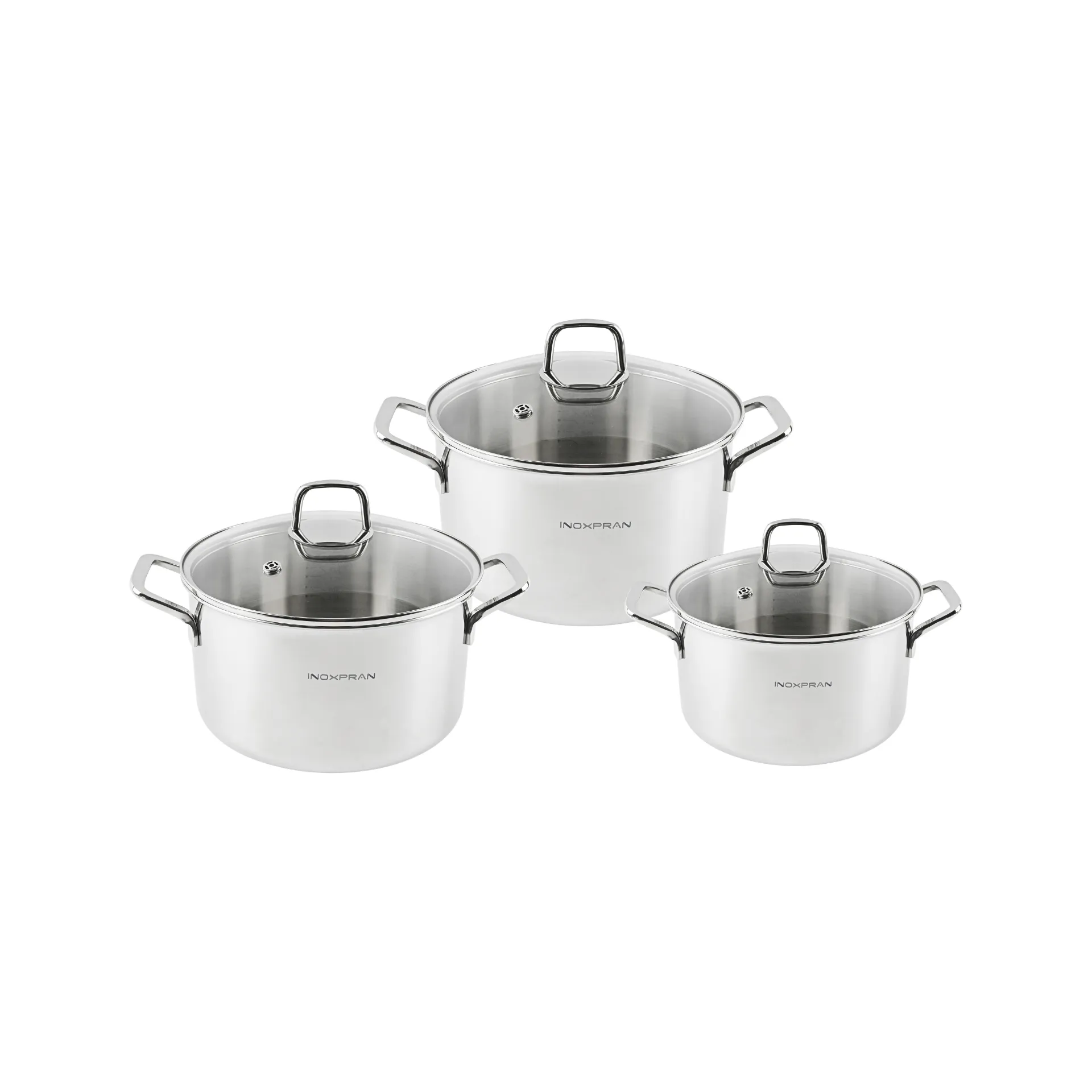 Bộ nồi inox đúc nguyên khối INOXPRAN INP2001