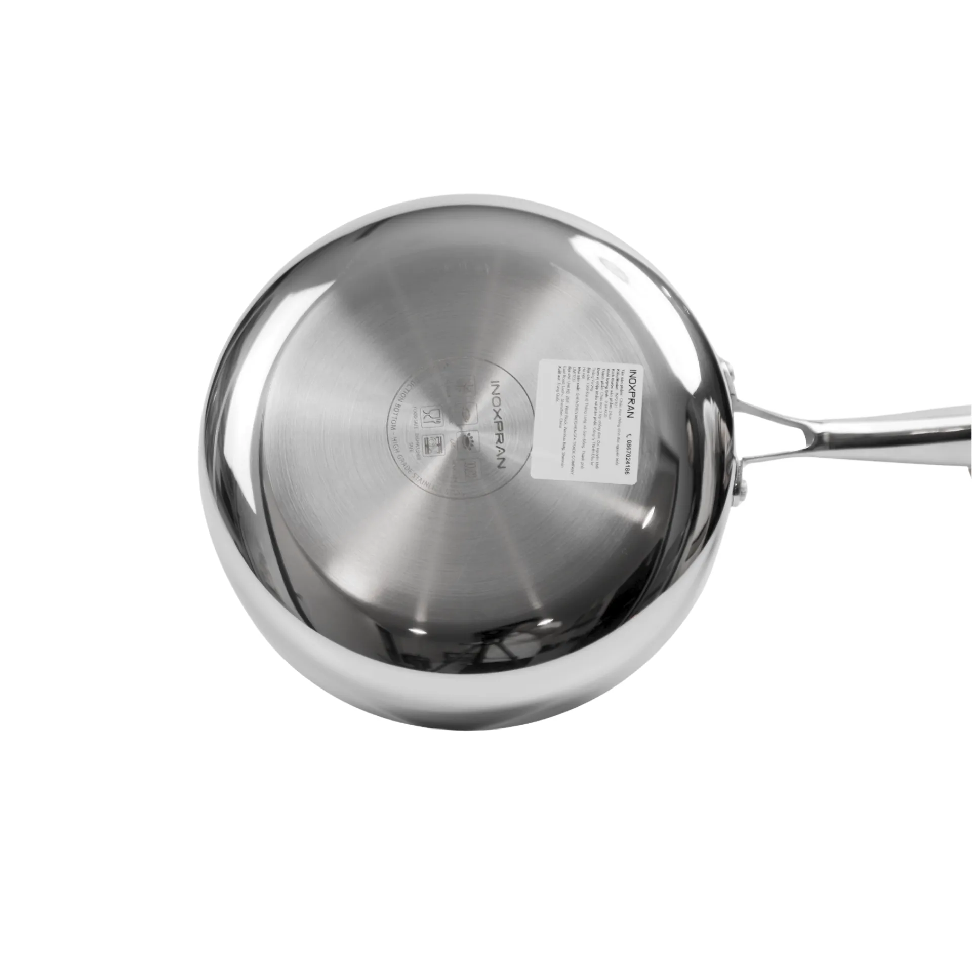 Chảo inox chống dính đúc nguyên khối INOXPRAN INP2102 26cm
