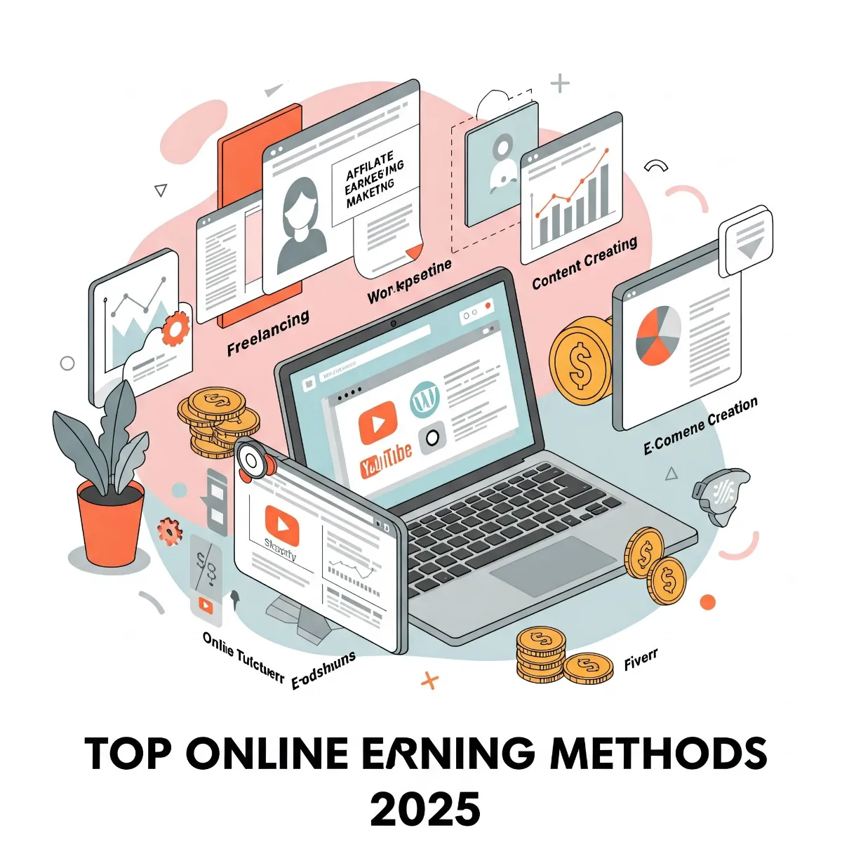 Top Online Earning Methods in 2025 - Freelancing, Affiliate Marketing, and More