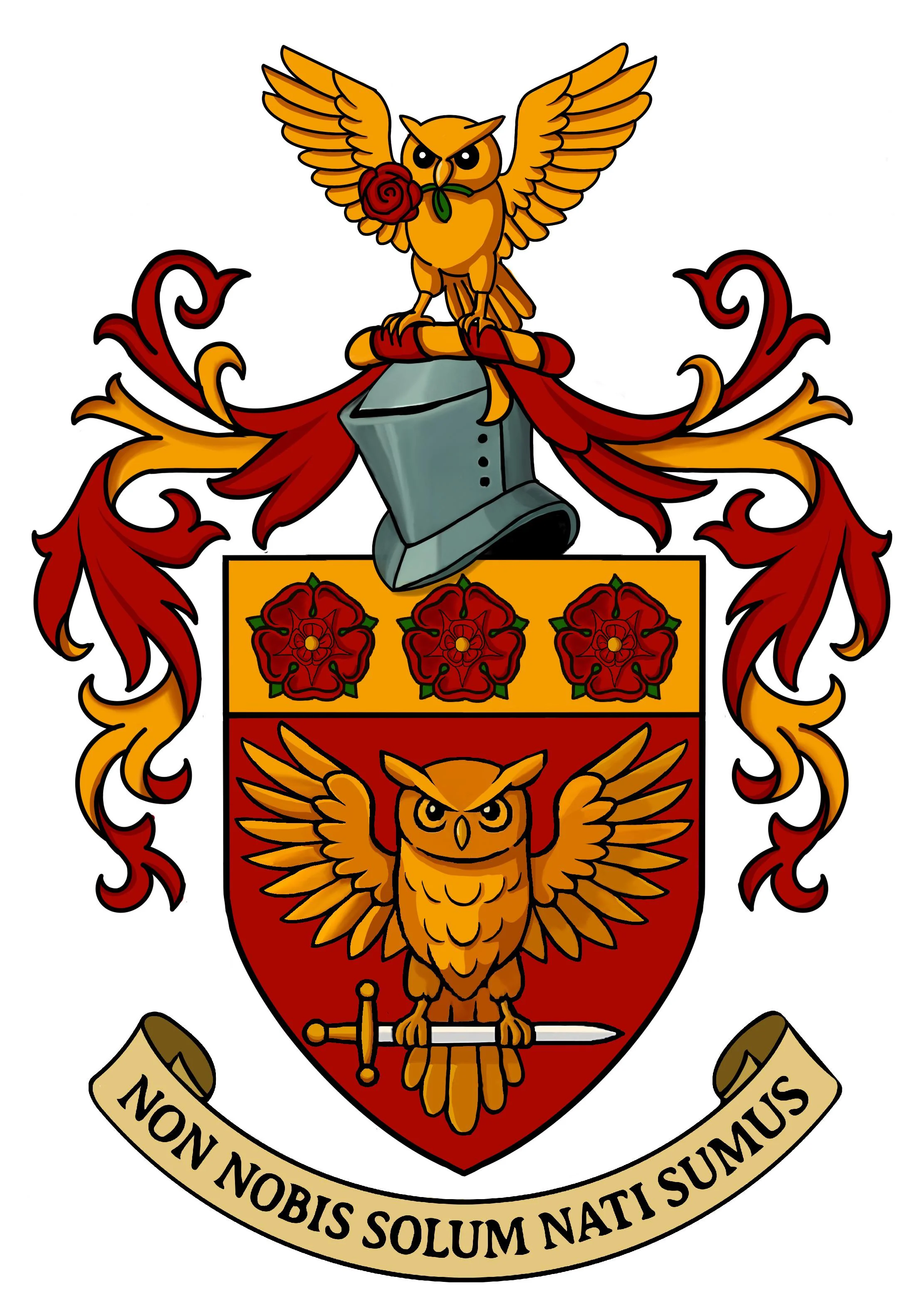 Våpenskjold for Kianosh F. Solheim