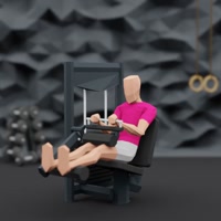 Image of Seated Leg Curl Machine