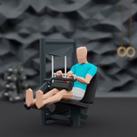 Image of Seated Leg Curl Machine