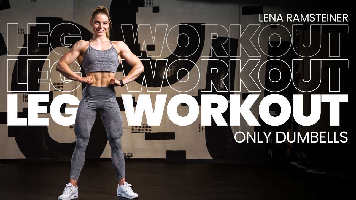 Leg workout with dumbbells only!