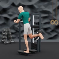 Image of Standing Leg Curl Machine