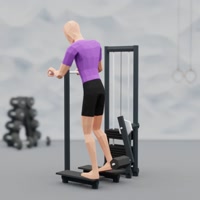 Image of Standing Leg Curl Machine