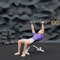 Image of bench press with dumbbells