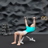 Image of bench press with dumbbells
