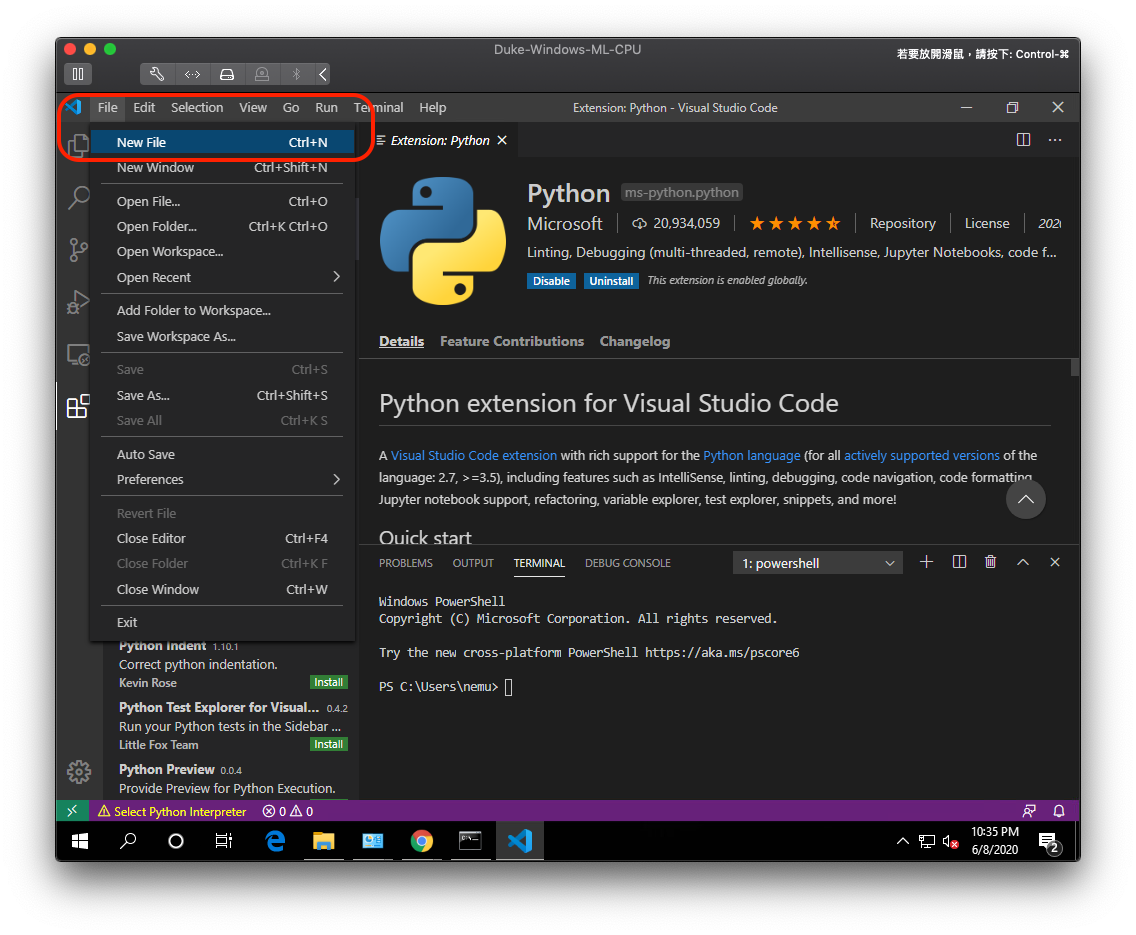 vscode-open-new-file