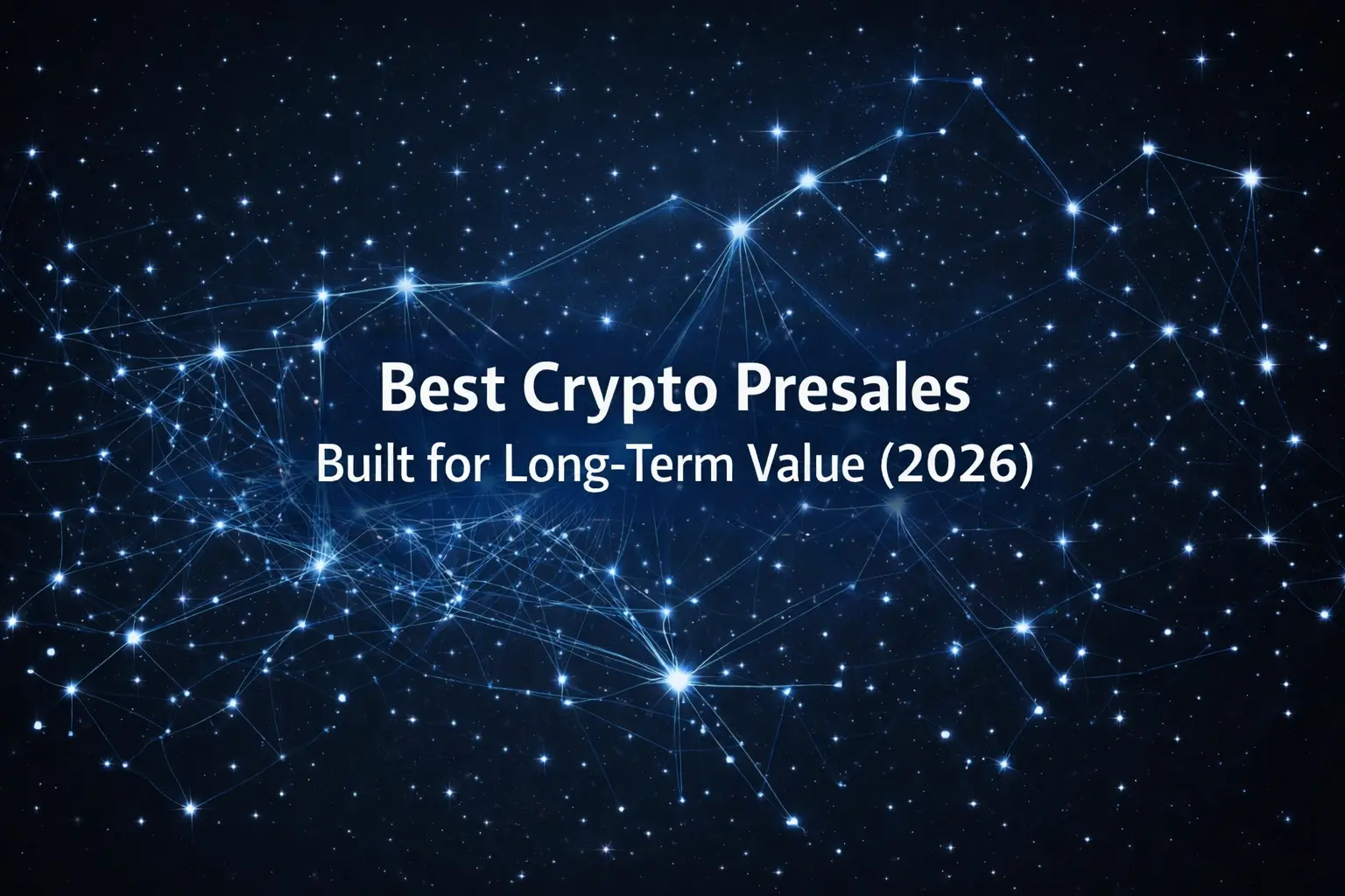 Best Crypto Presales Built for Long-Term Value (2026)