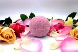 Leafy CBD Badekugel Rose