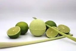 Leafy CBD Badekugel Zitronengras & Limette
