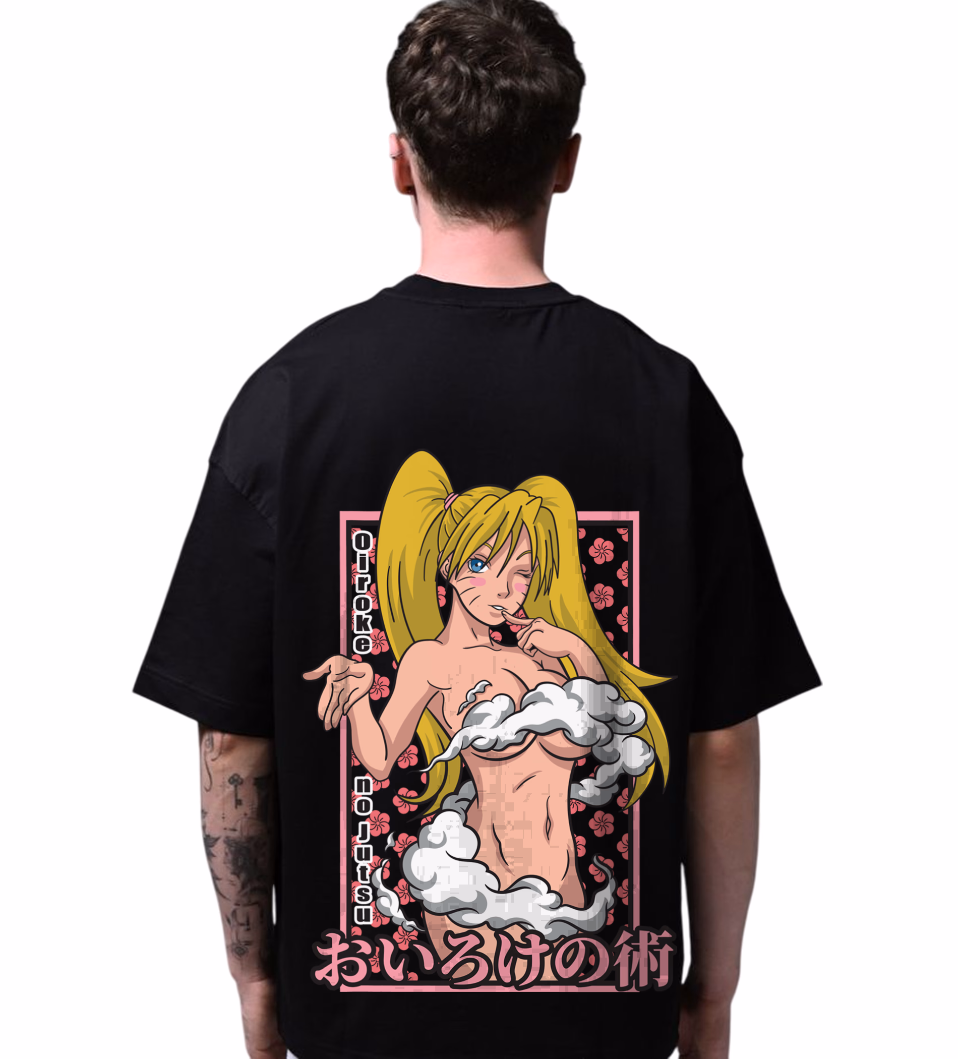 Oversized_Unisex “Oiroke-Nojutsu-Naruto” T-Shirt – Premium Mercerized Organic Cotton