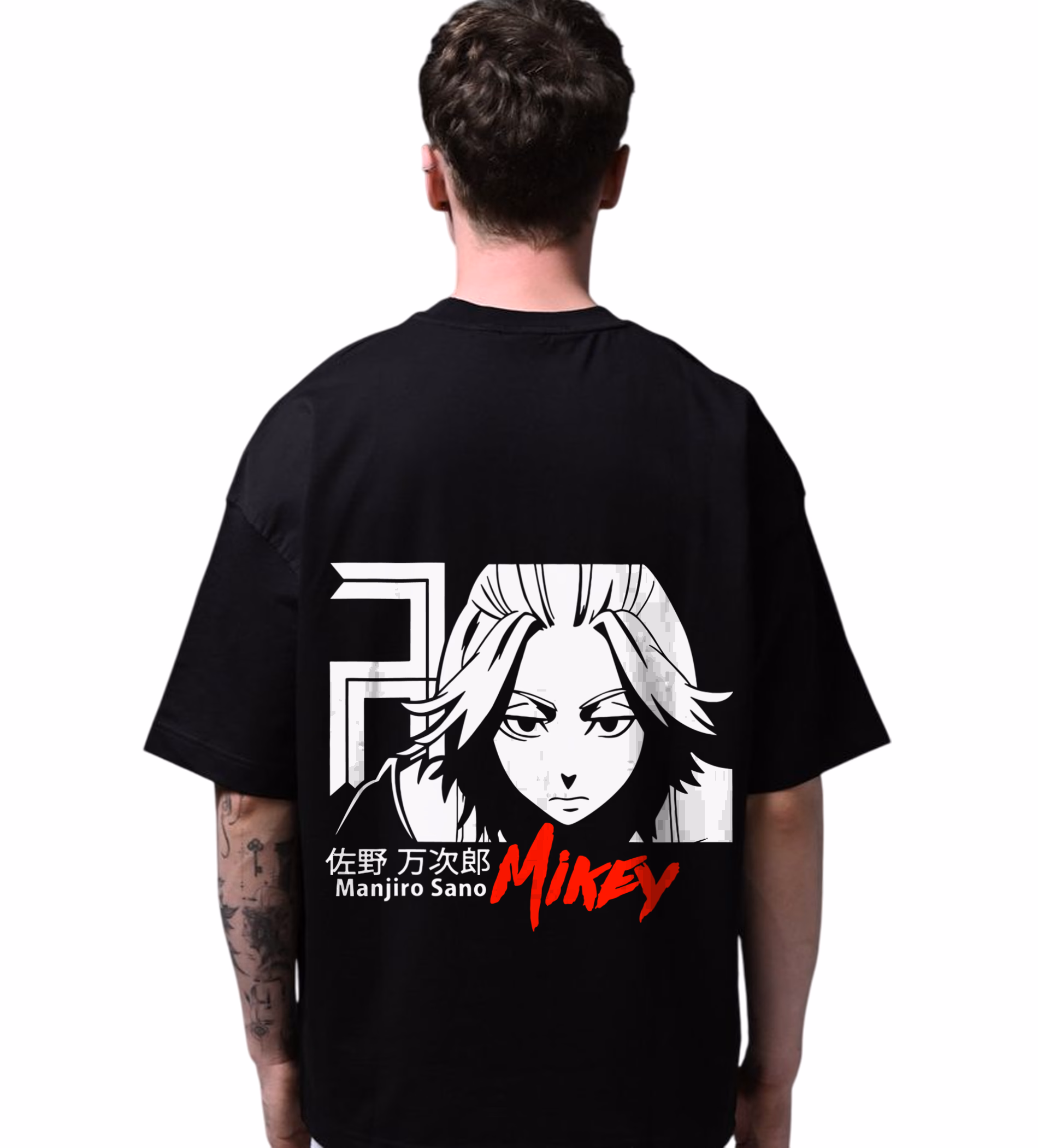Oversized_Unisex “Mikey – Manjiro Sano” T-Shirt – Premium Mercerized Organic Cotton