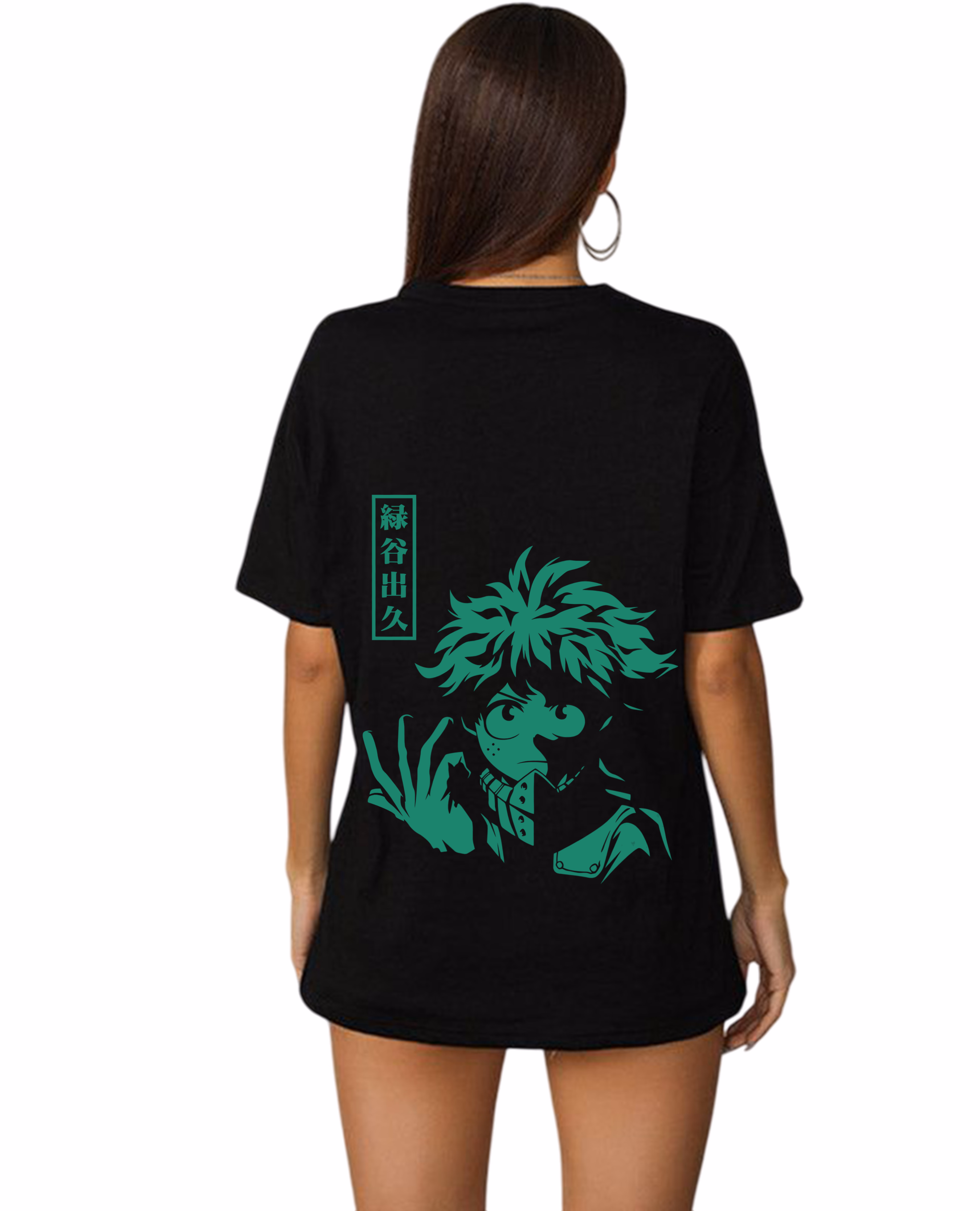 Oversized_Unisex “Izuku-Midoriya” T-Shirt – Premium Mercerized Organic Cotton