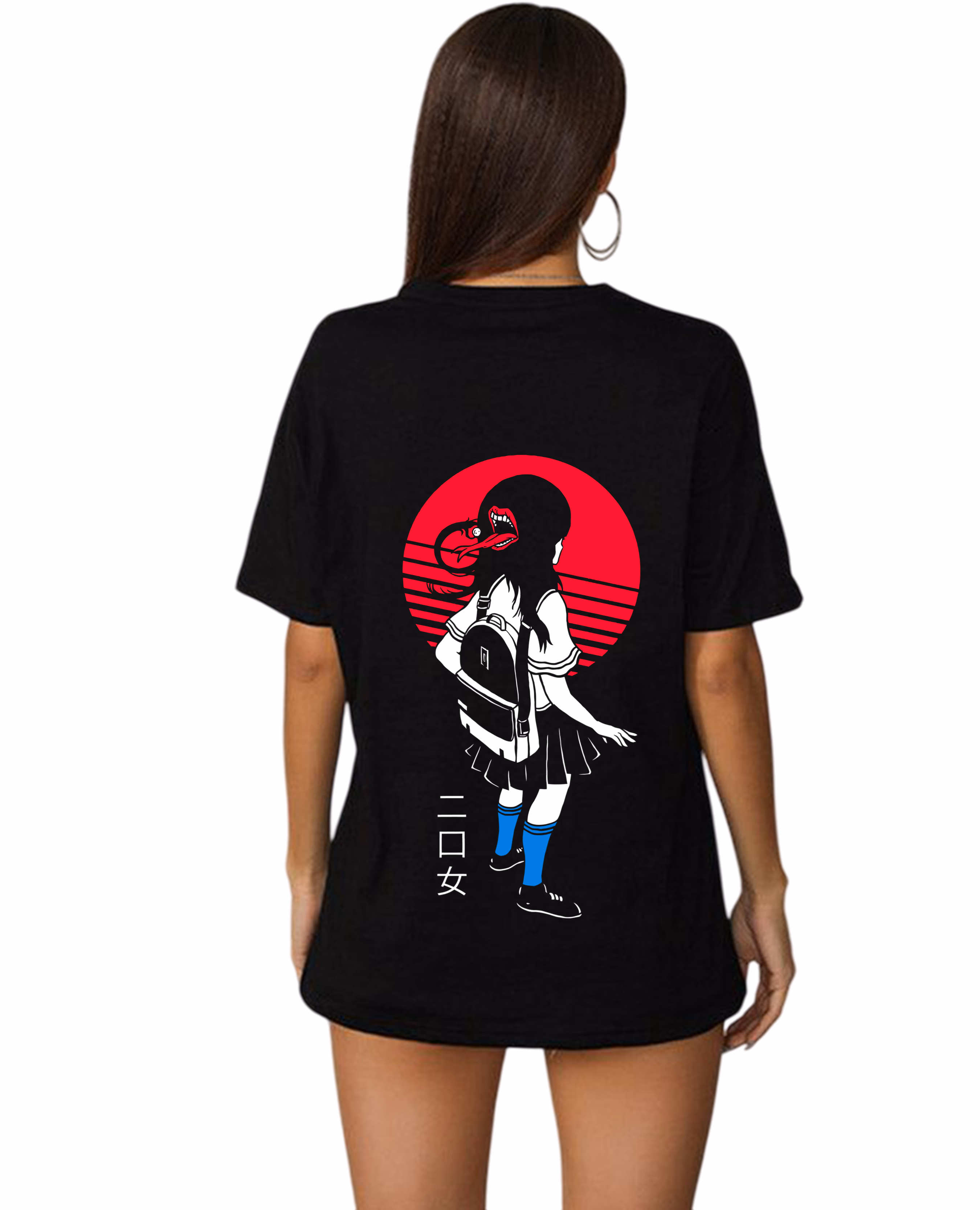 Oversized_Unisex “Scary-School-Girl” T-Shirt – Premium Mercerized Organic Cotton