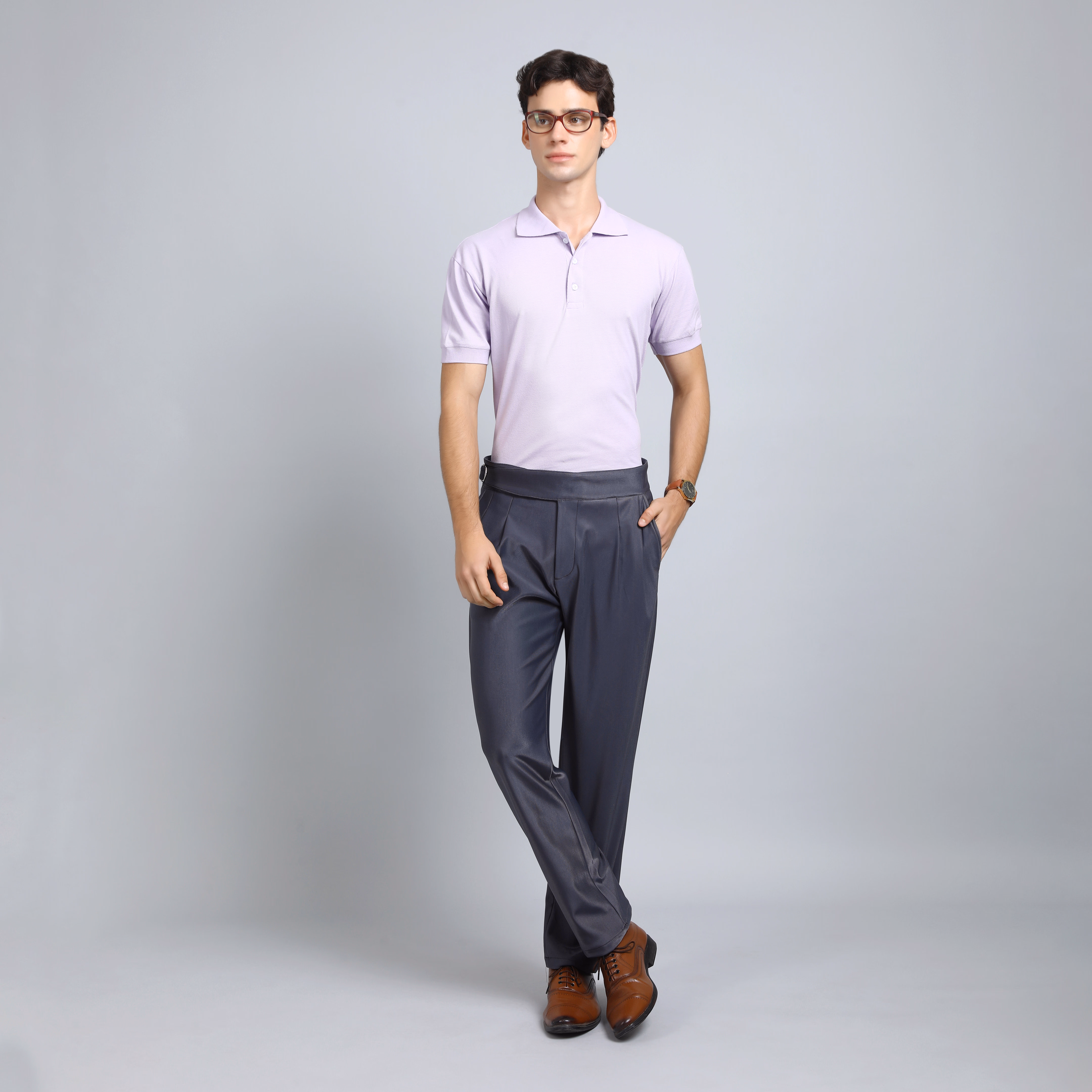 Gurkha Style Trousers – Vintage Korean Fit with Adjustable Tabs (hover view)