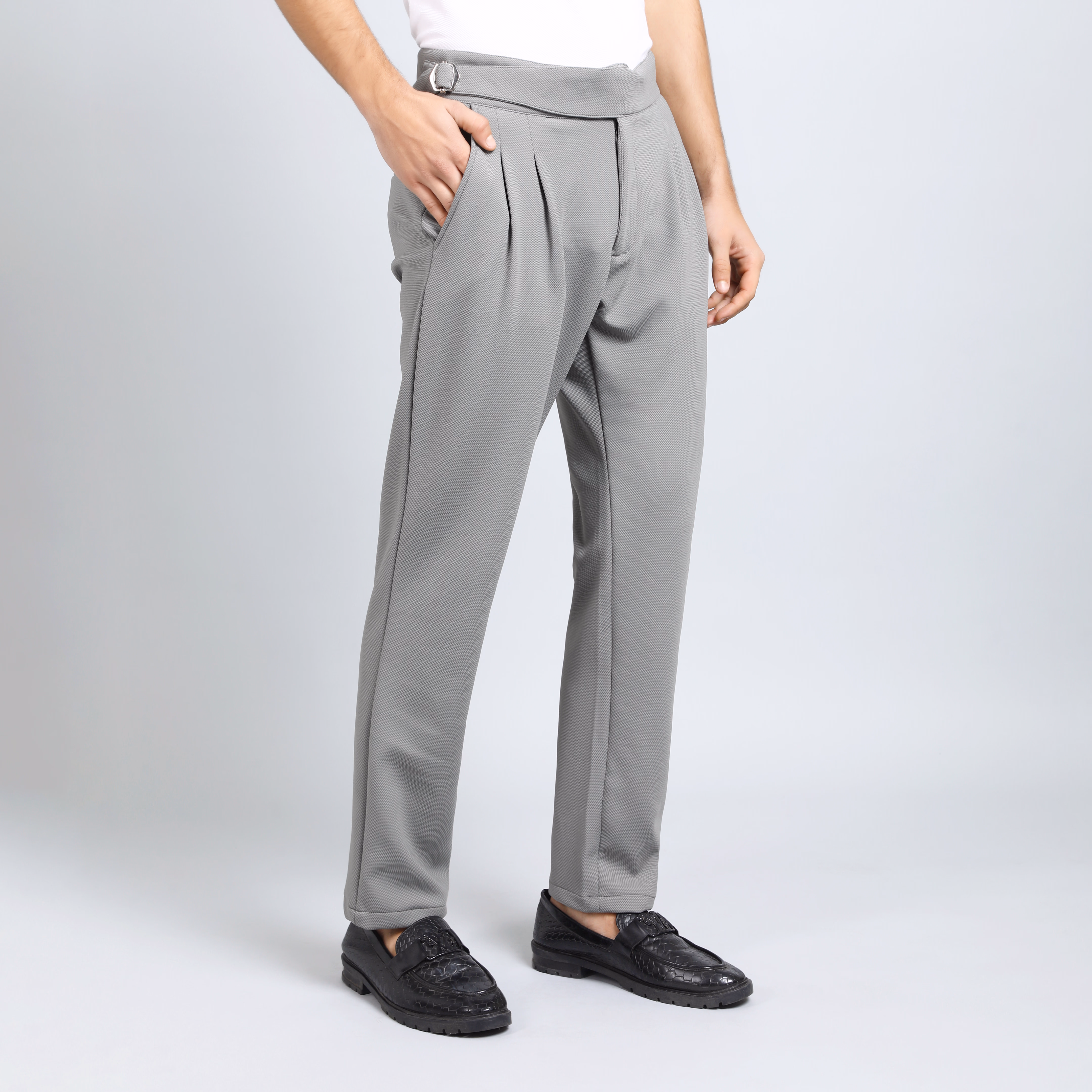 High-Waist Korean Gurkha Pants – Classic Revival with a Streetwear Twist (hover view)