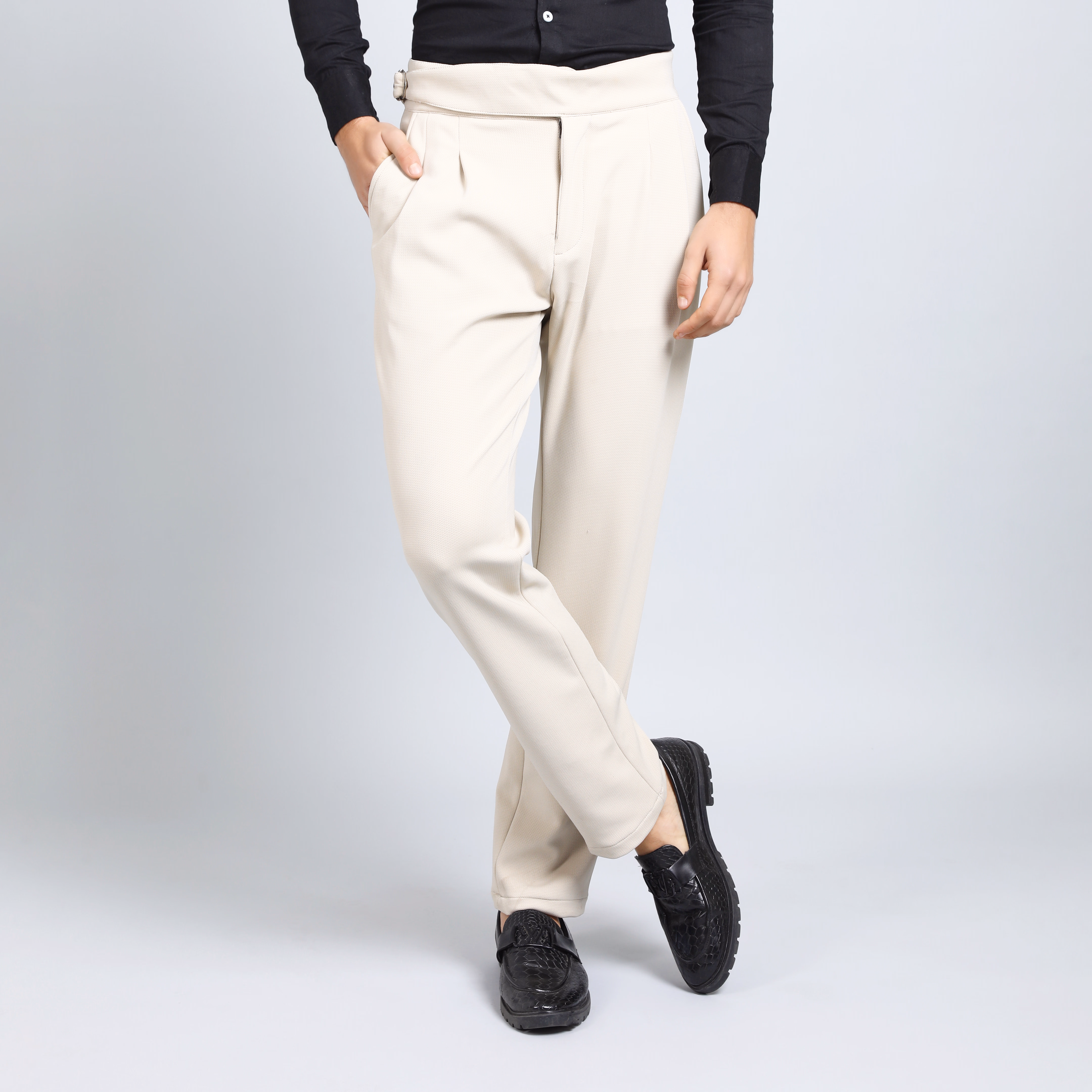 🇰🇷 Korean Gurkha Pants – High-Waist Elegance with Modern Tailoring