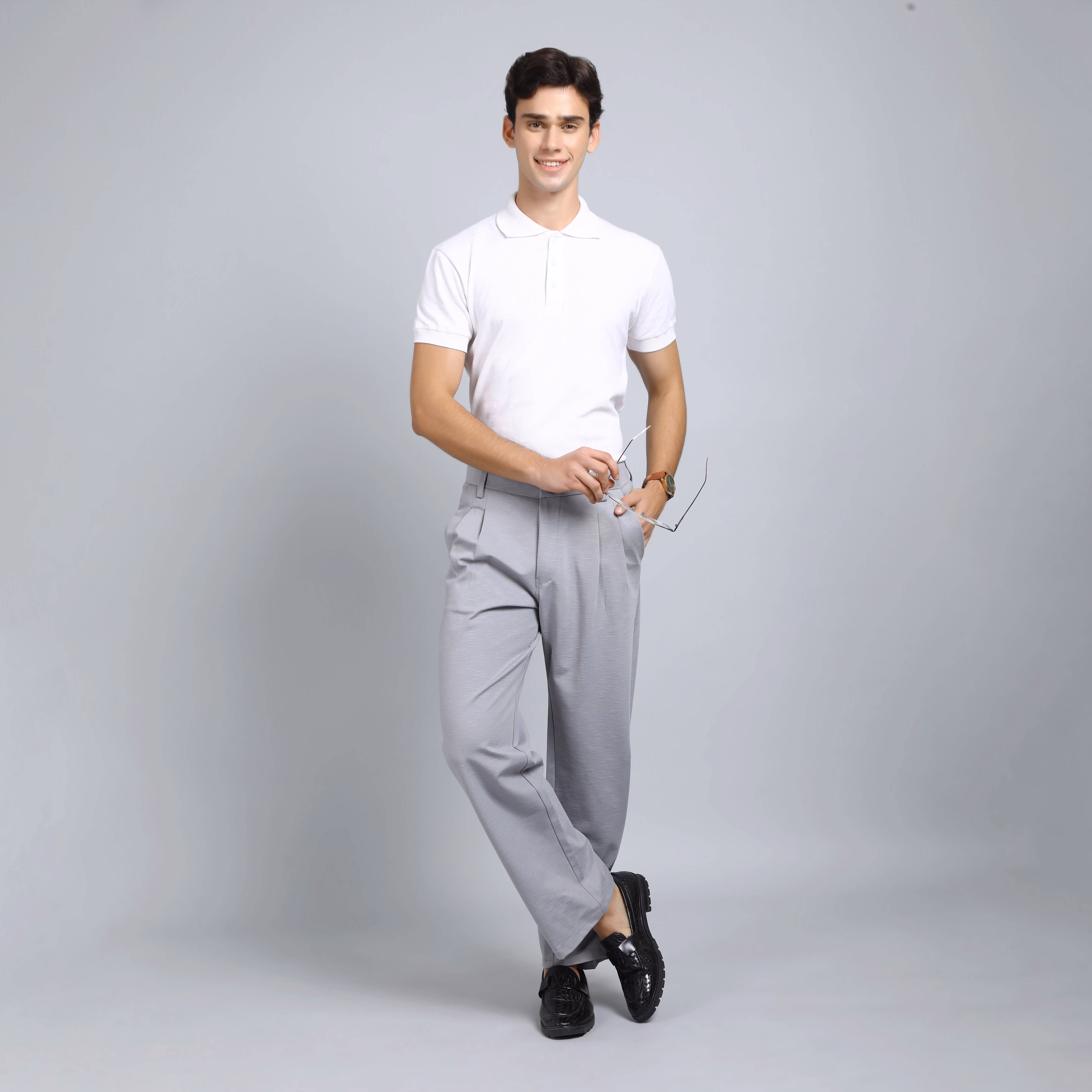 Korean Relaxed Pants for Men – Stretchable, Breathable & Stylish (hover view)