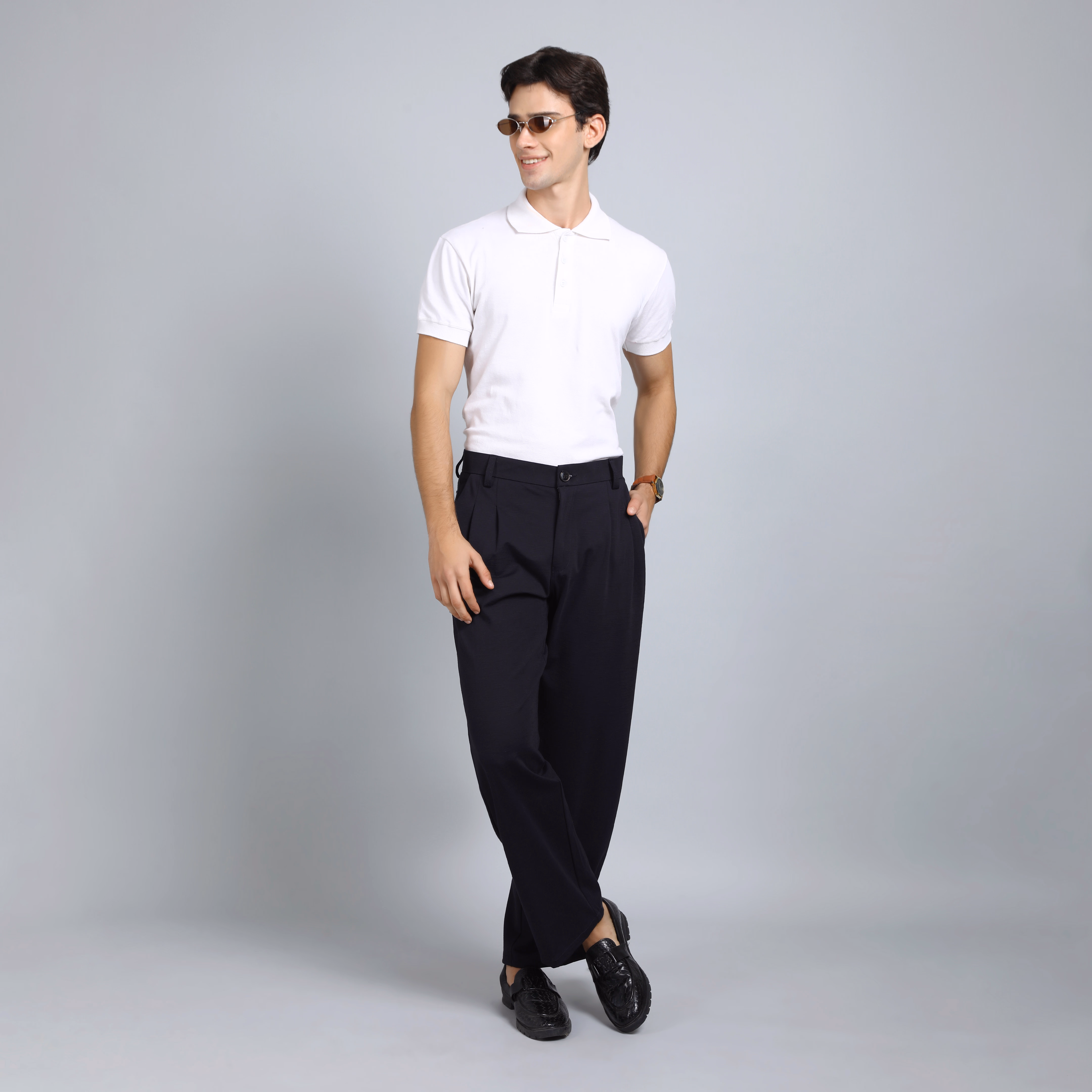 Men’s Korean Style Tapered Fit Pants – Fashion Forward & Functional (hover view)