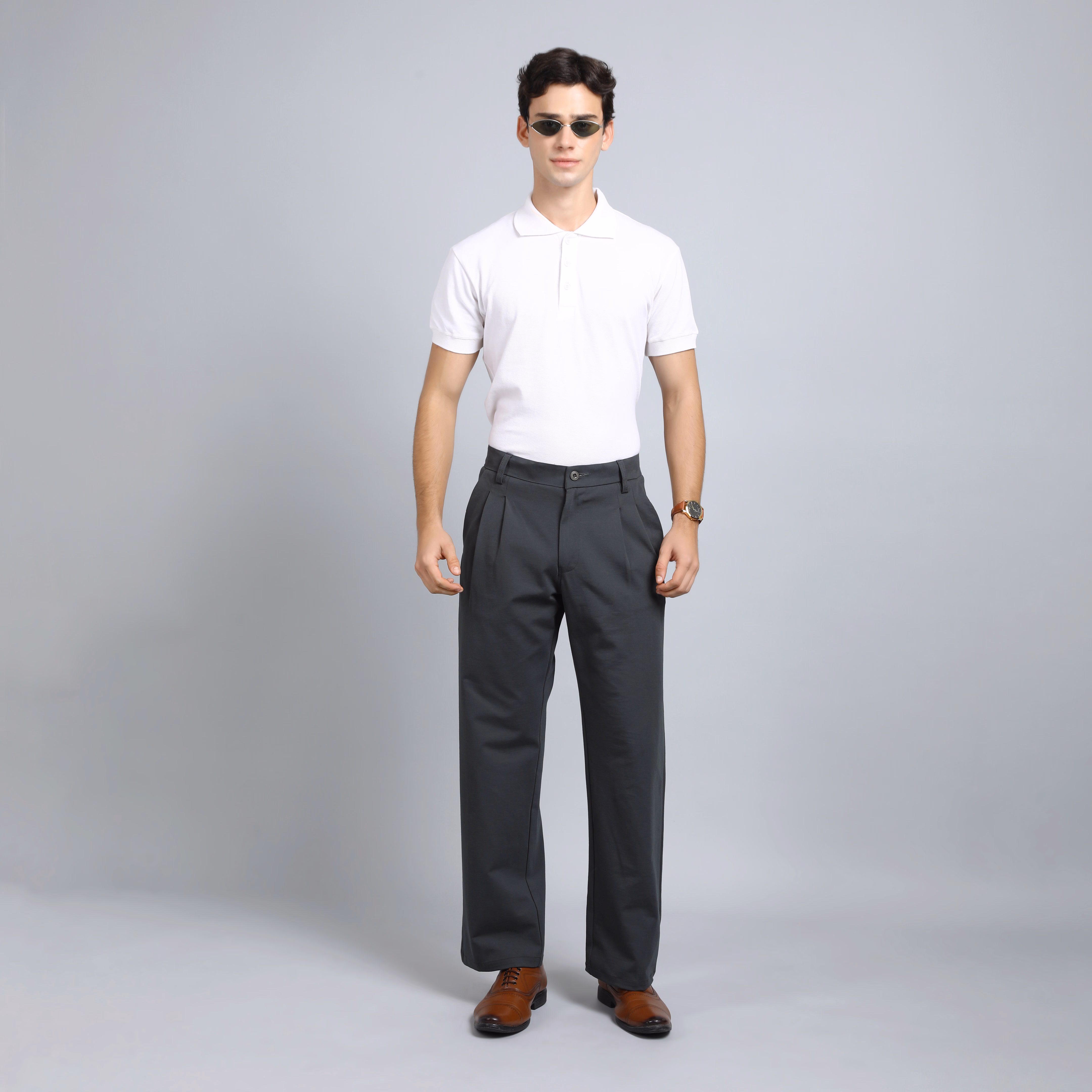 Men’s Smart Casual Korean Pants – Mid-Rise Trousers with Premium Comfort